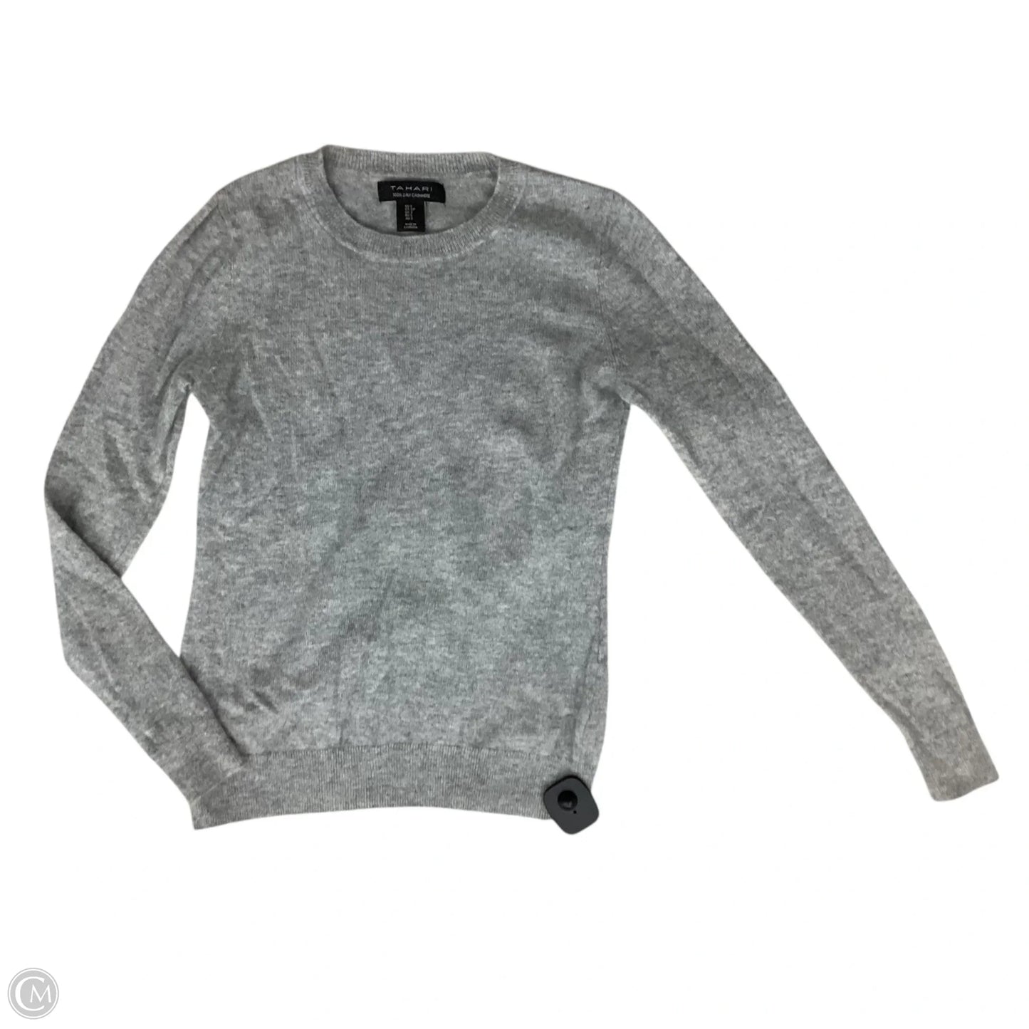 Sweater Cashmere By T Tahari In Grey, Size: S