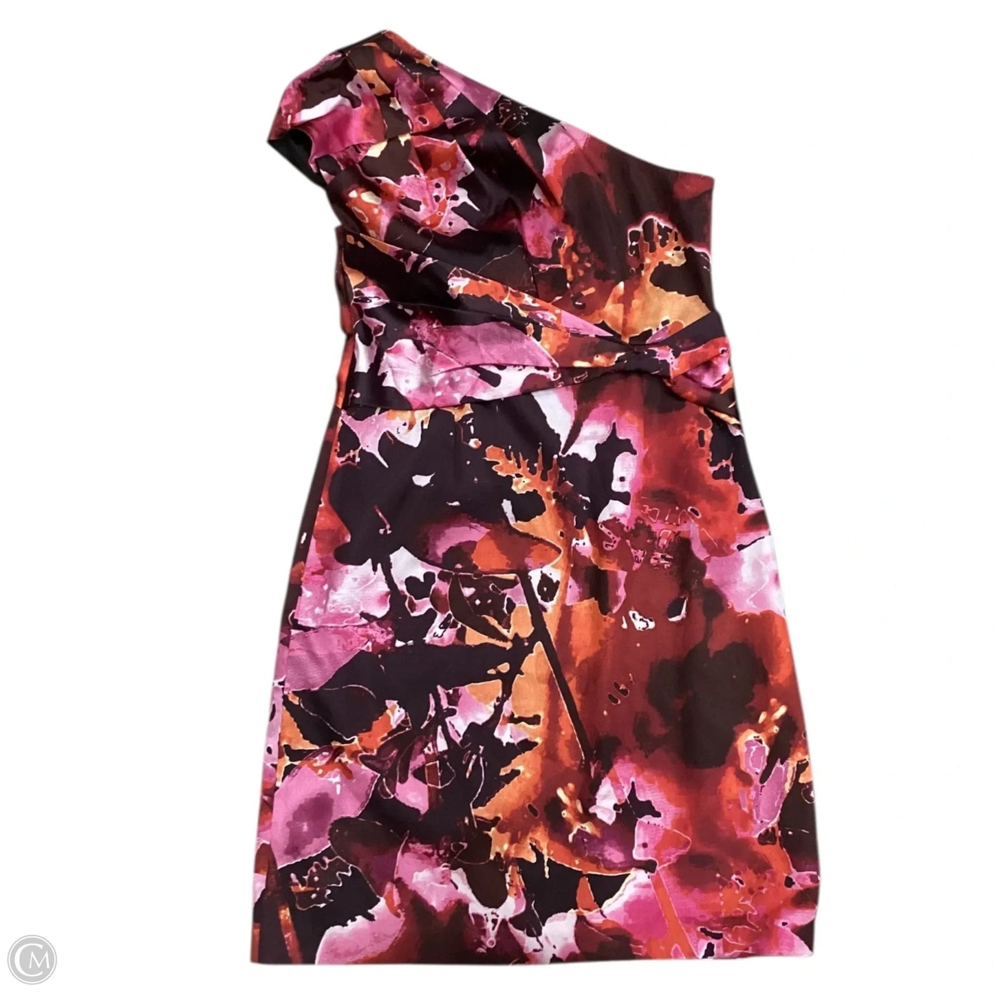 Dress Party Short By Tahari In Orange & Red, Size: 12