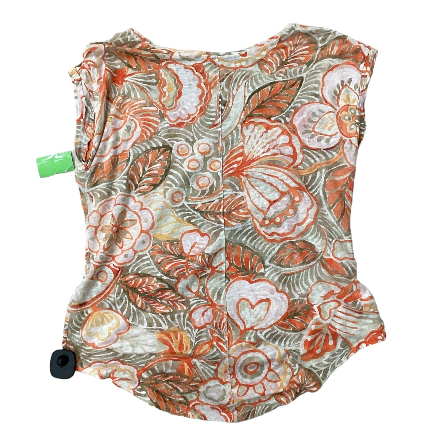 Orange & Pink Top Sleeveless Loft, Size M