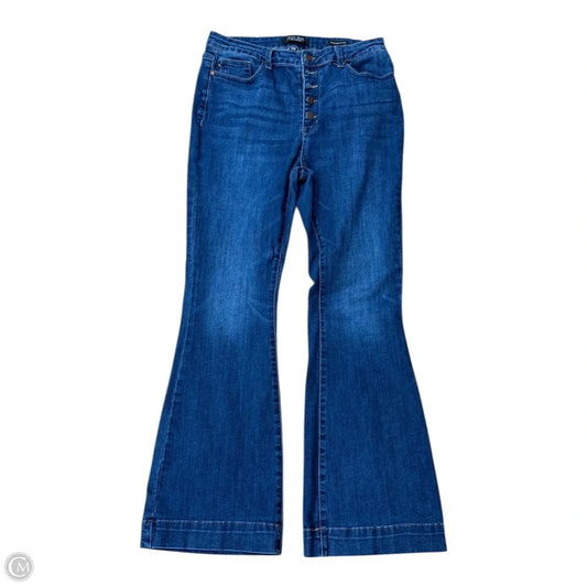 Jeans Flared By Judy Blue In Blue Denim, Size: 14
