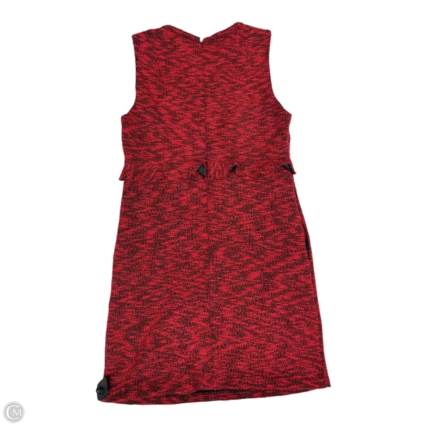 Dress Casual Midi By Anthropologie In Black & Red, Size: S