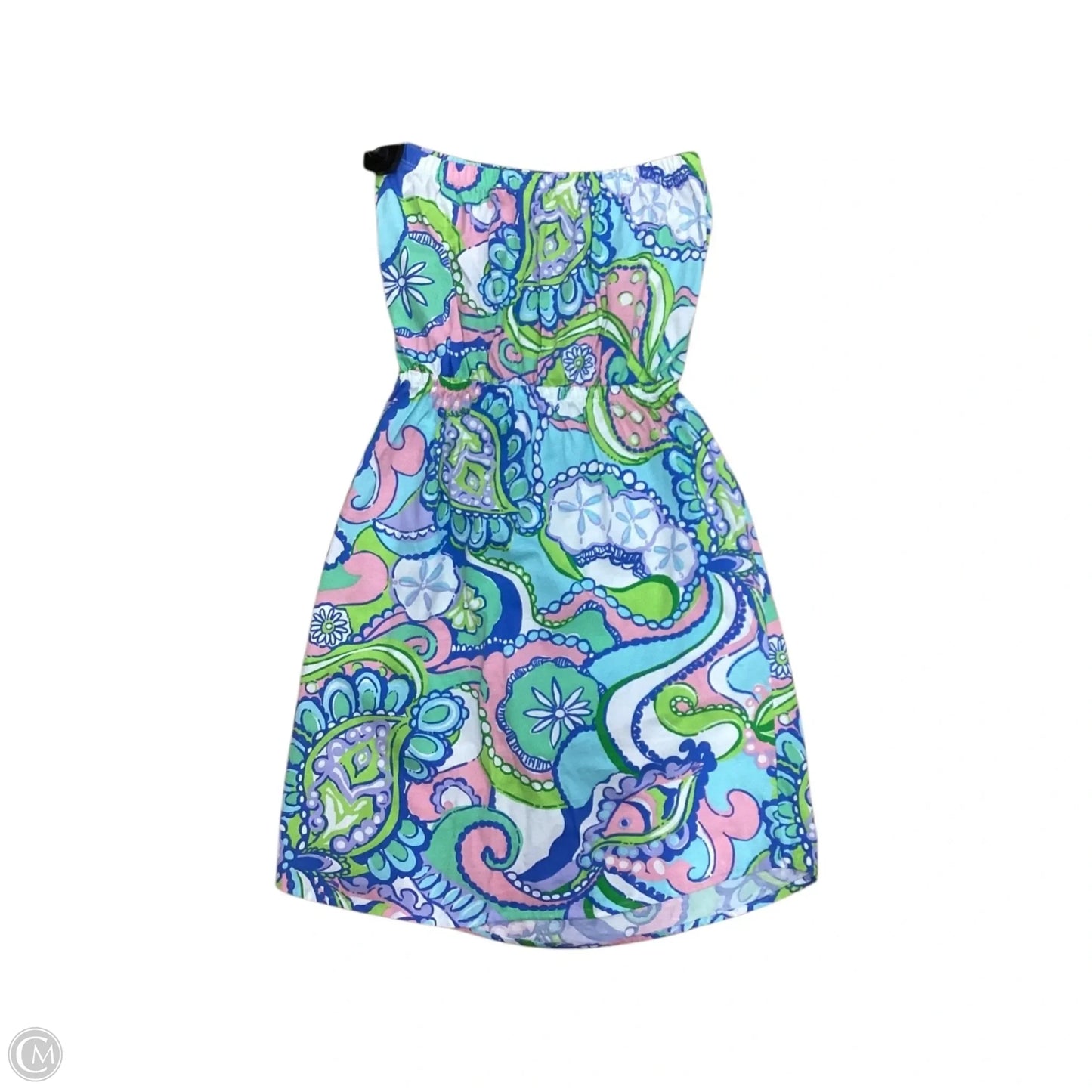 Dress Designer By Lilly Pulitzer In Blue & Green, Size: Xxs