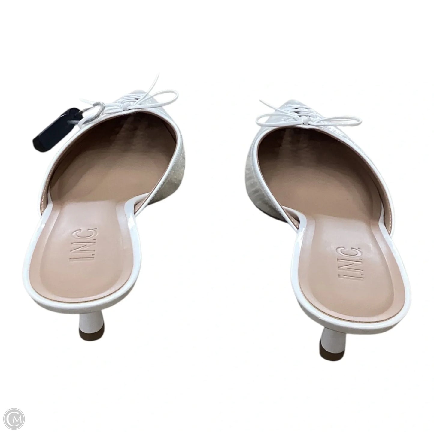 Shoes Heels Kitten By Inc In White, Size: 9.5
