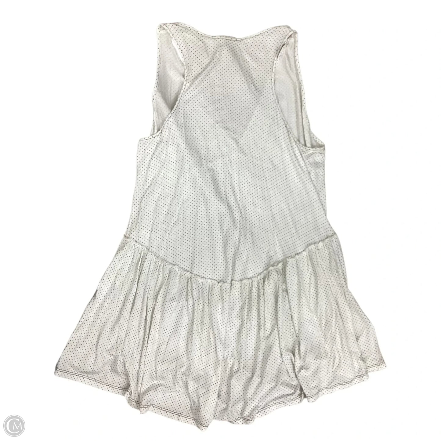 Top Sleeveless By Matilda Jane In Green & White, Size: L