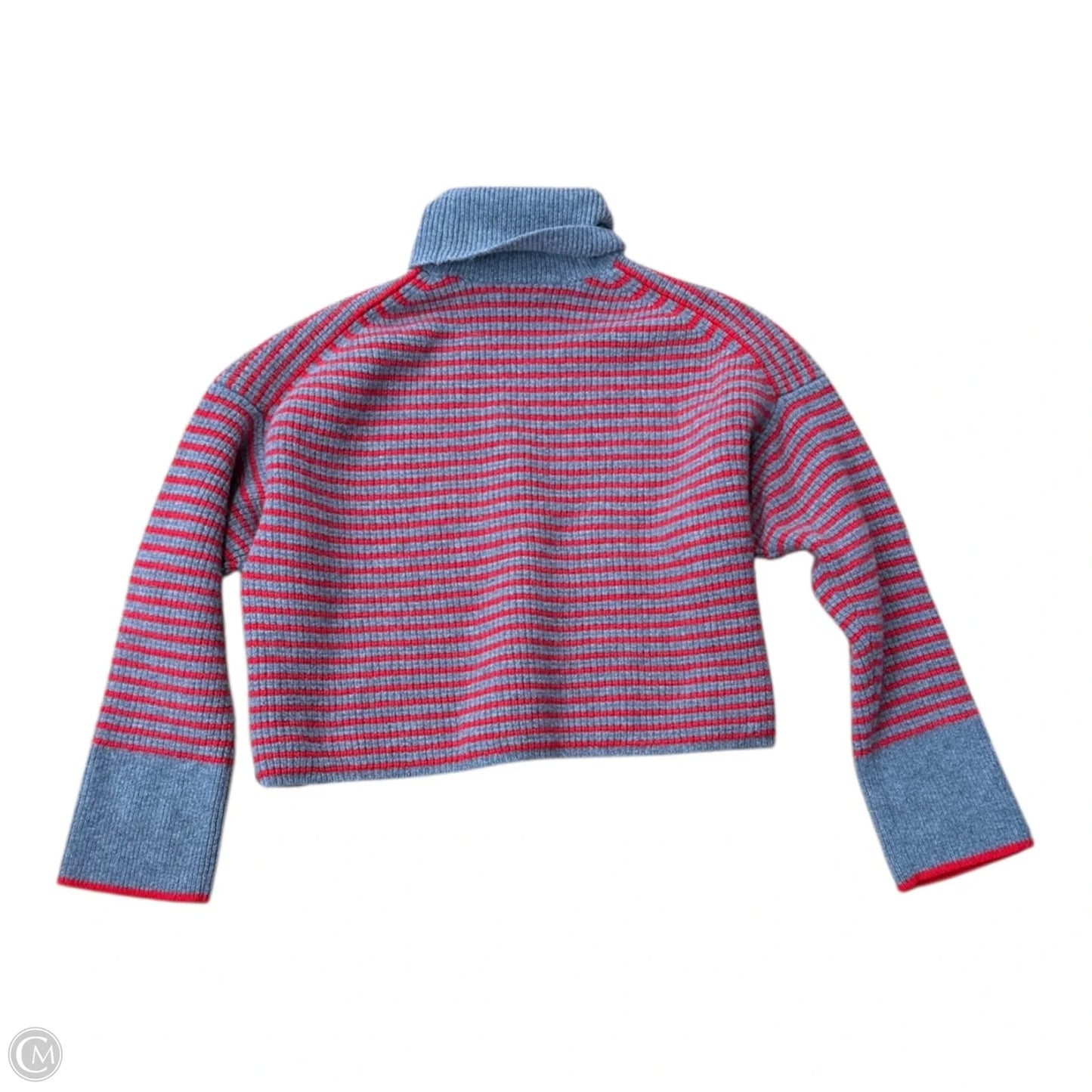 Sweater By Madewell In Grey & Red, Size: Xl
