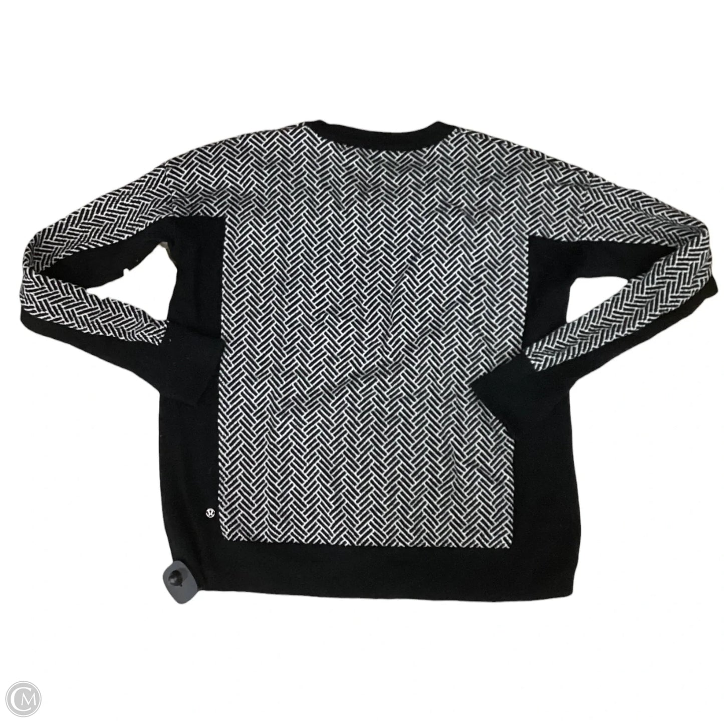 Sweater By Lululemon In Black & White, Size: S