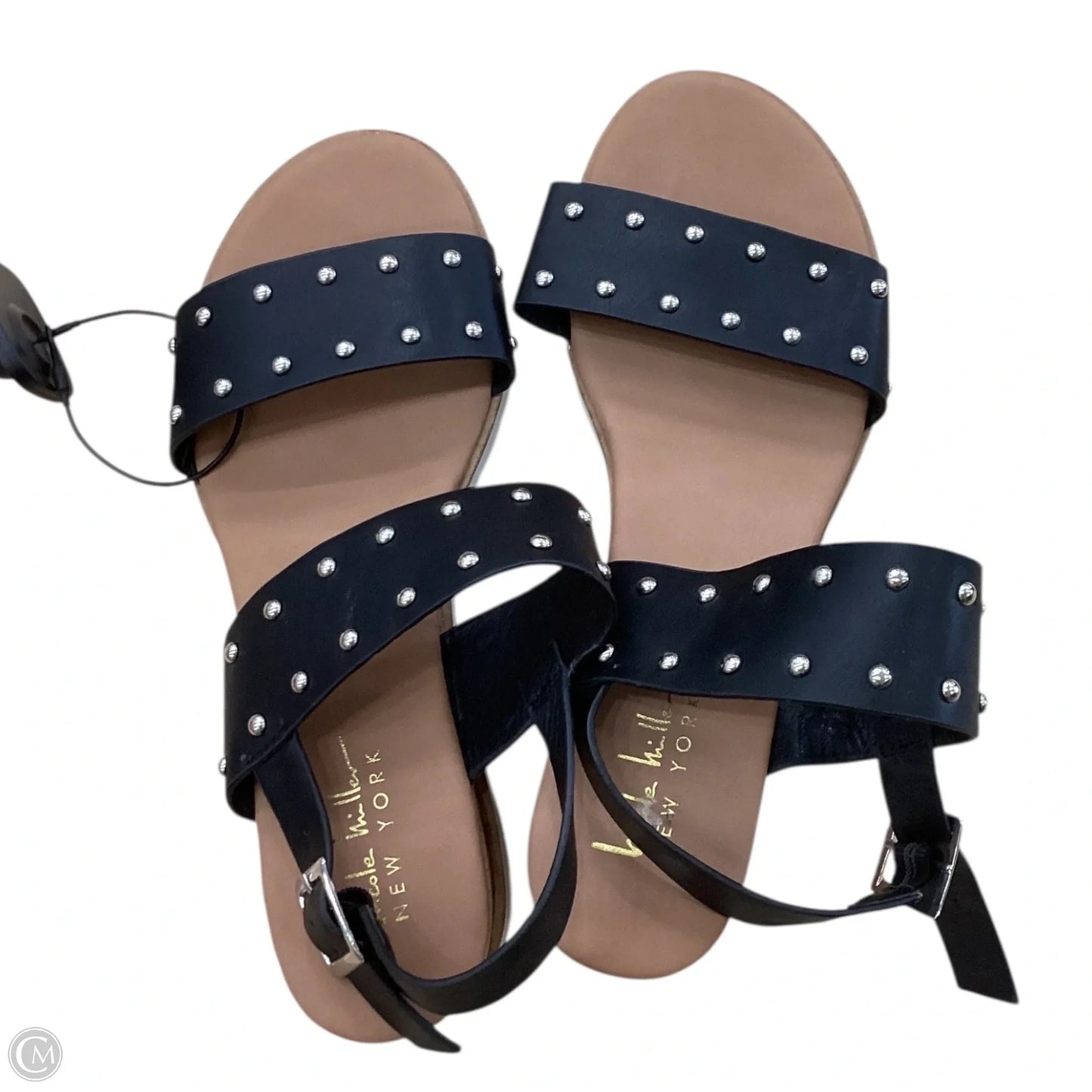 Sandals Flats By Nicole Miller In Black & Brown, Size: 8.5