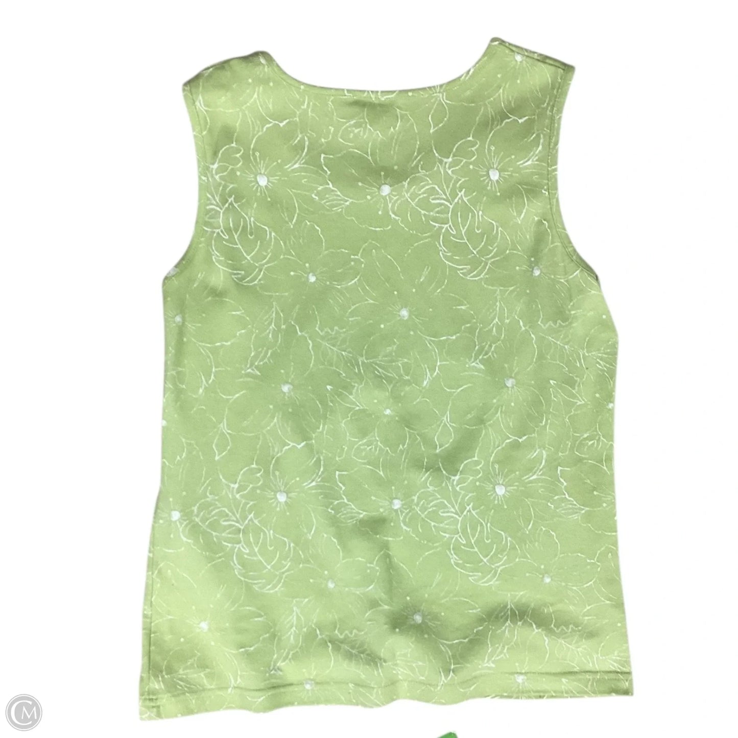 Top Sleeveless By Christopher And Banks In Green, Size: L