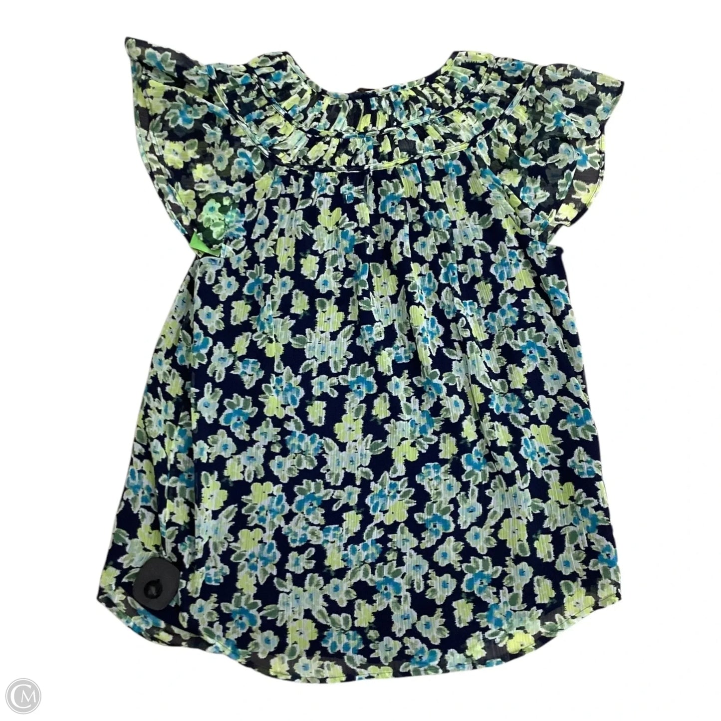 Top Sleeveless By Loft In Blue & Green, Size: Xs