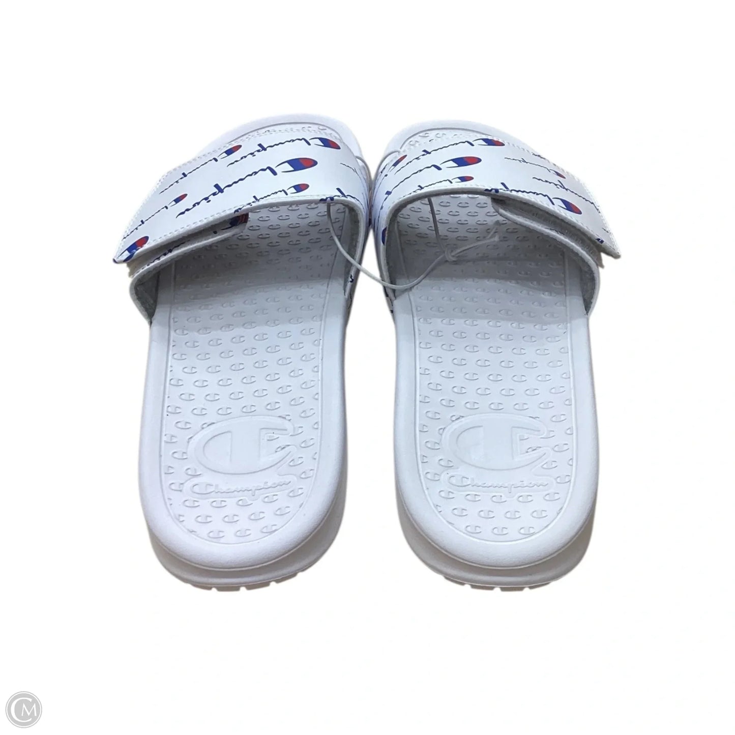 Sandals Flip Flops By Champion In Blue & Red & White, Size: 11
