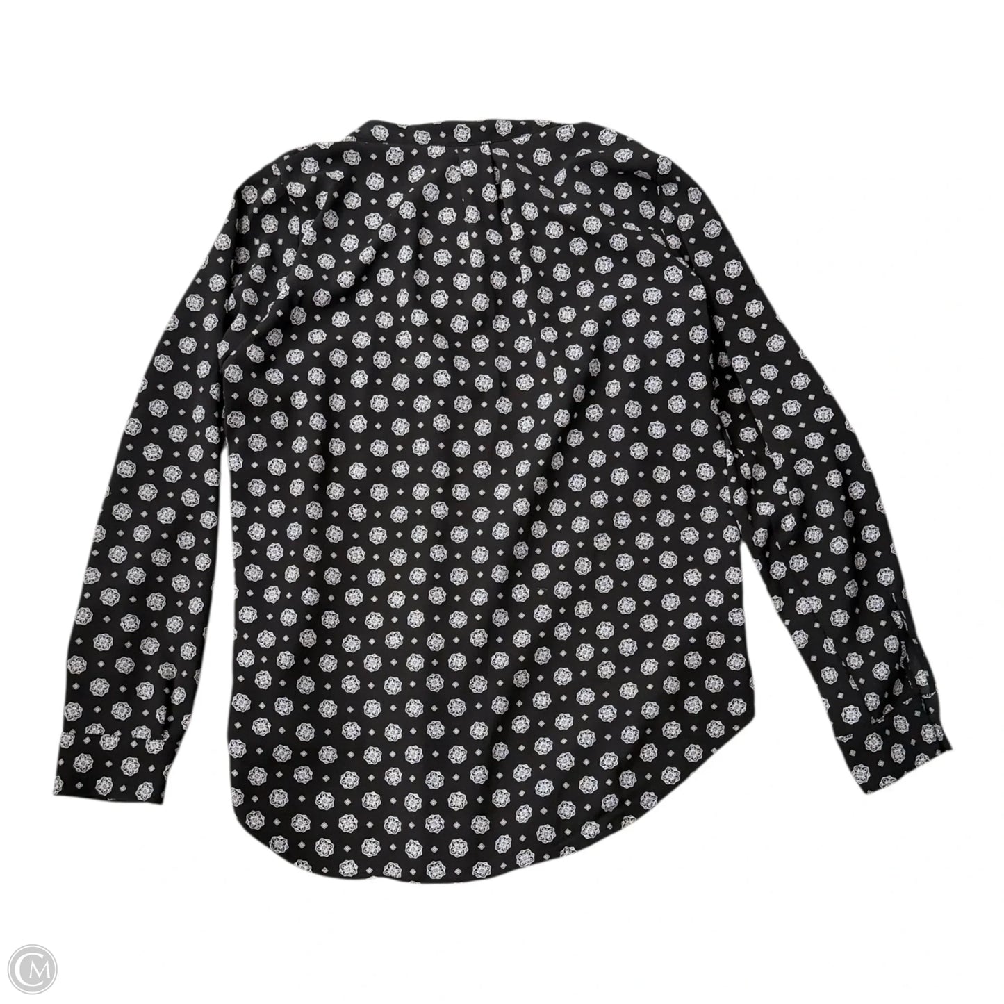 Blouse Long Sleeve By Michael By Michael Kors In Black, Size: M