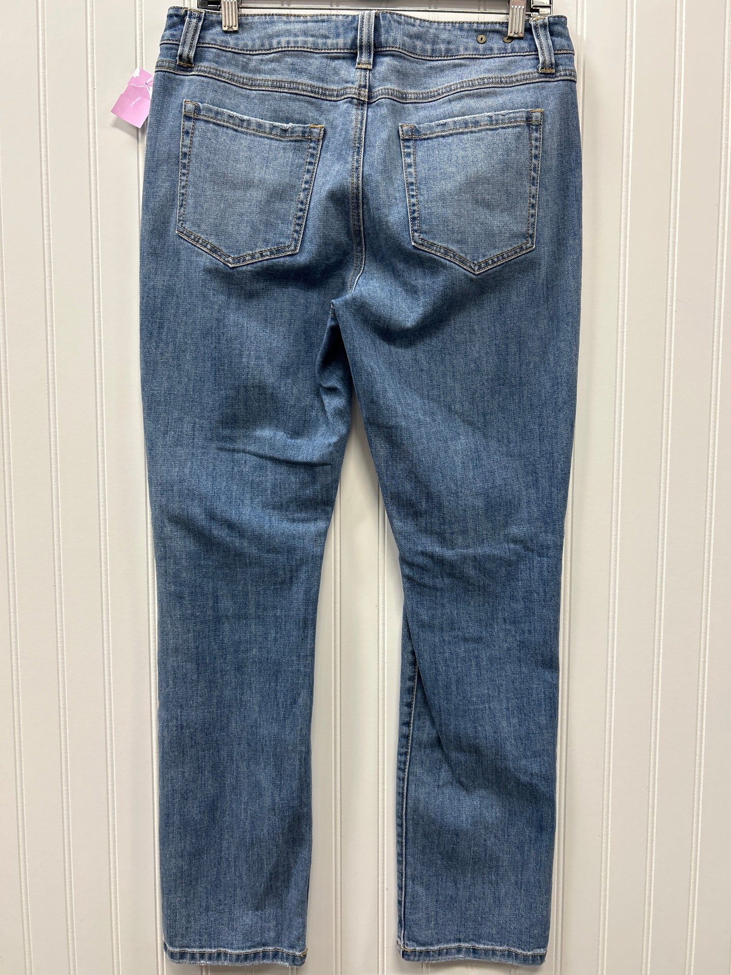 Jeans Straight By Cabi In Blue Denim, Size:10