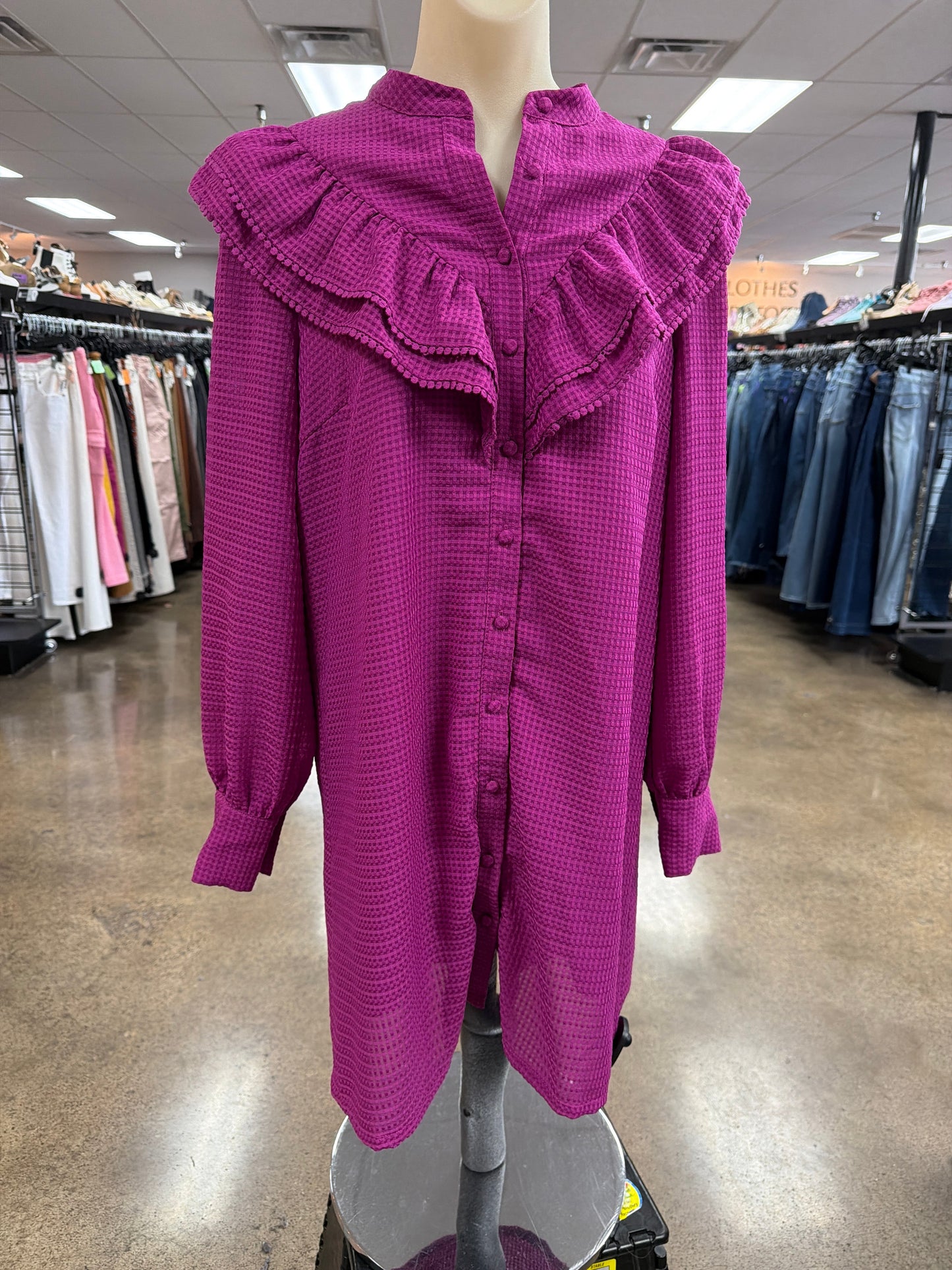 Dress Casual Short By Frnch In Pink, Size:S