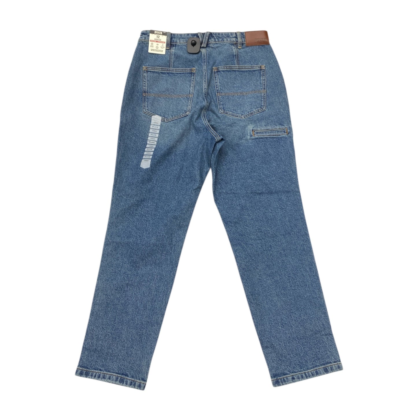 Jeans Boot Cut By Duluth Trading In Blue Denim, Size:12