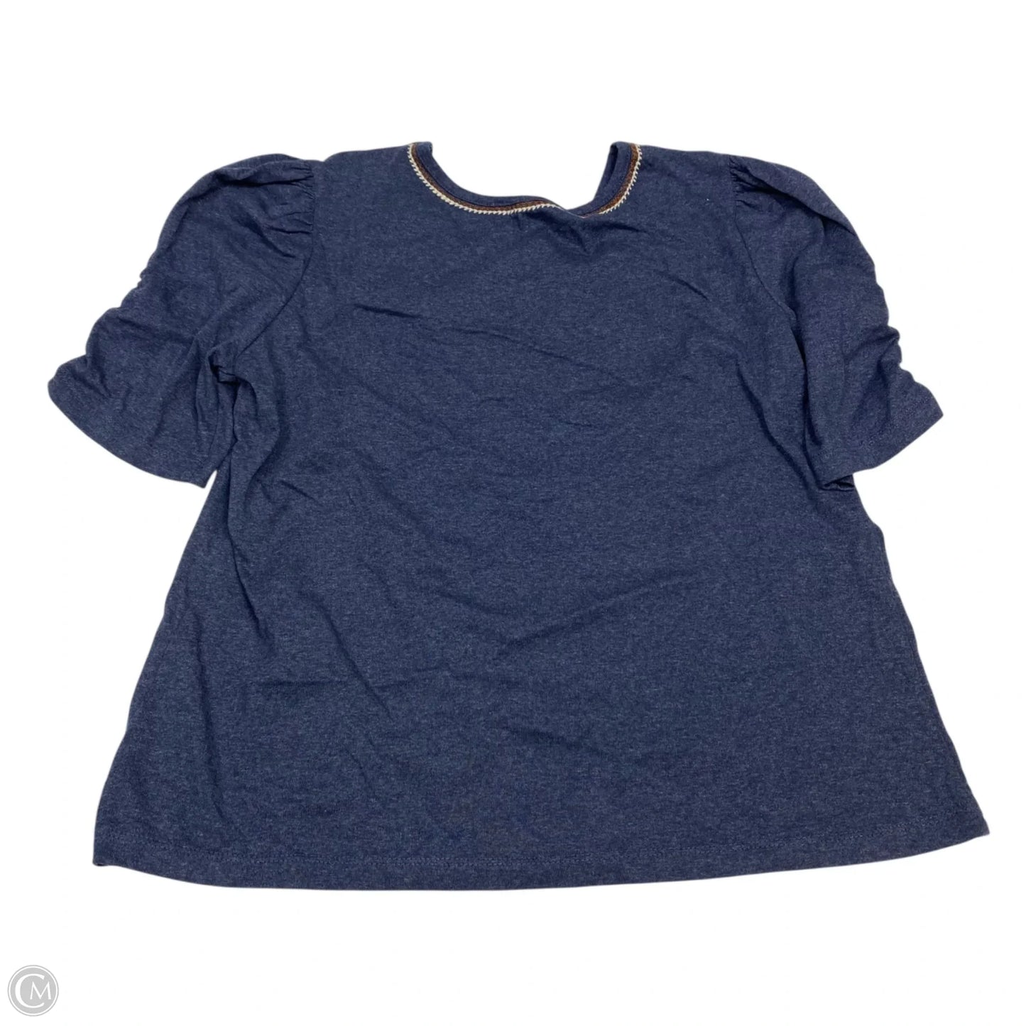 Top Short Sleeve By Cato In Blue, Size: M