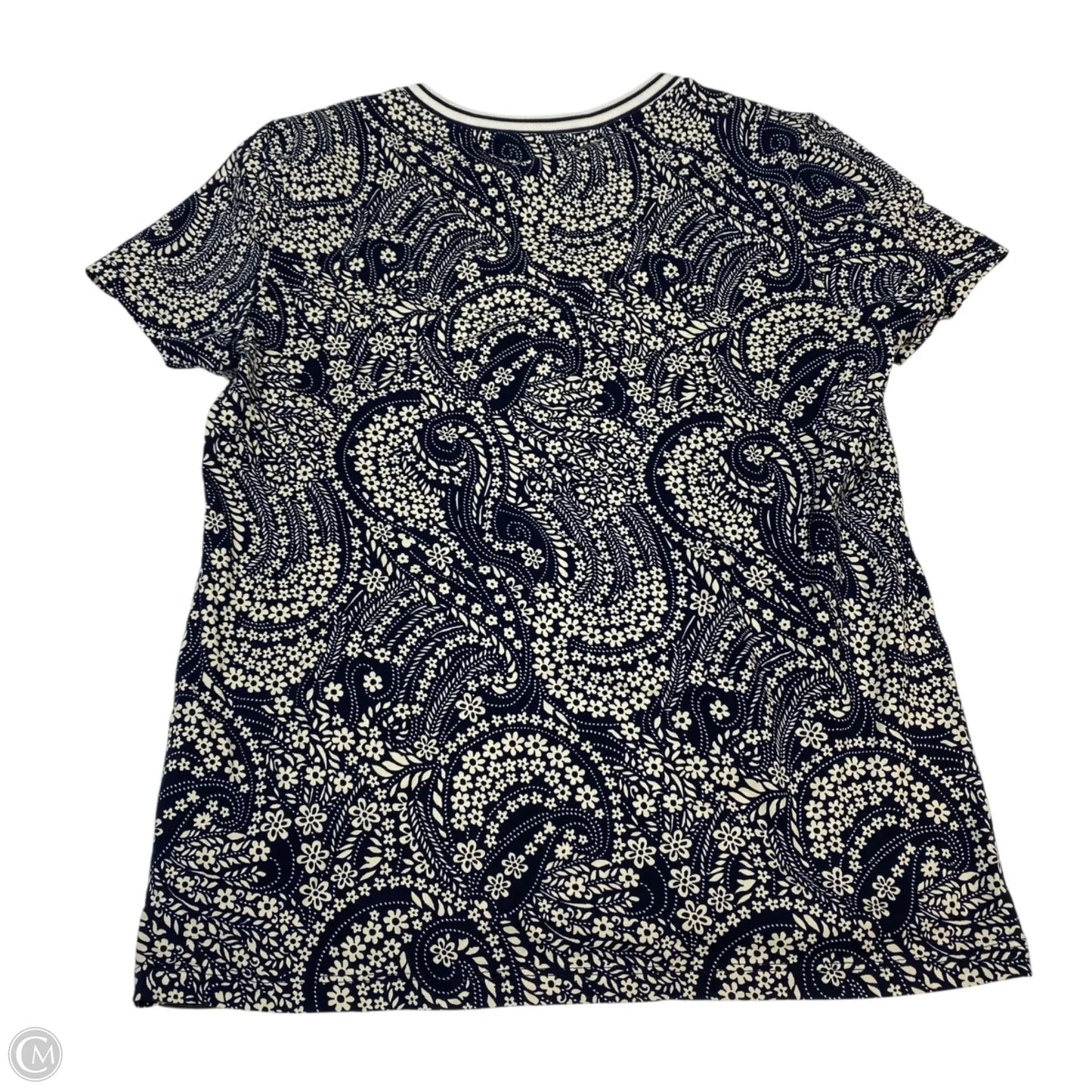 Top Short Sleeve By Nautica In Navy, Size: M