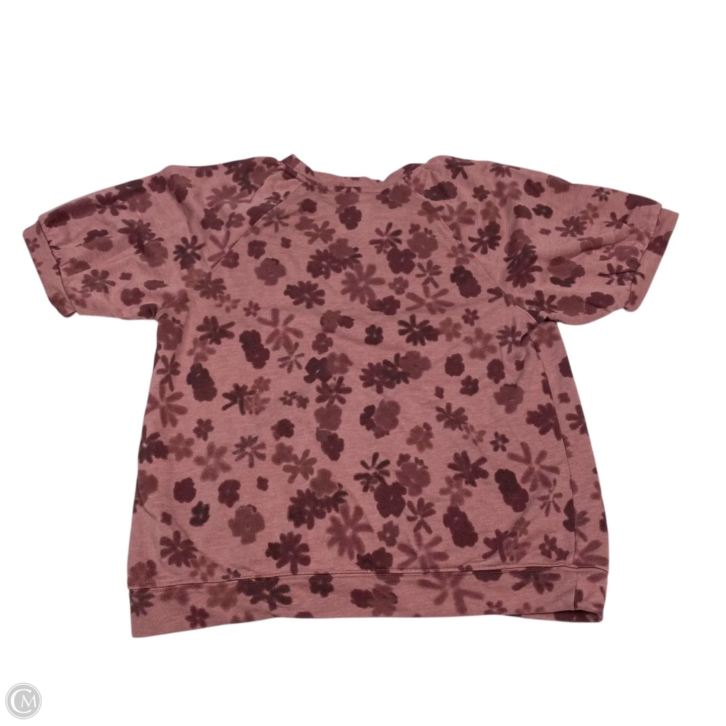 Top Short Sleeve By Sonoma In Pink, Size: L