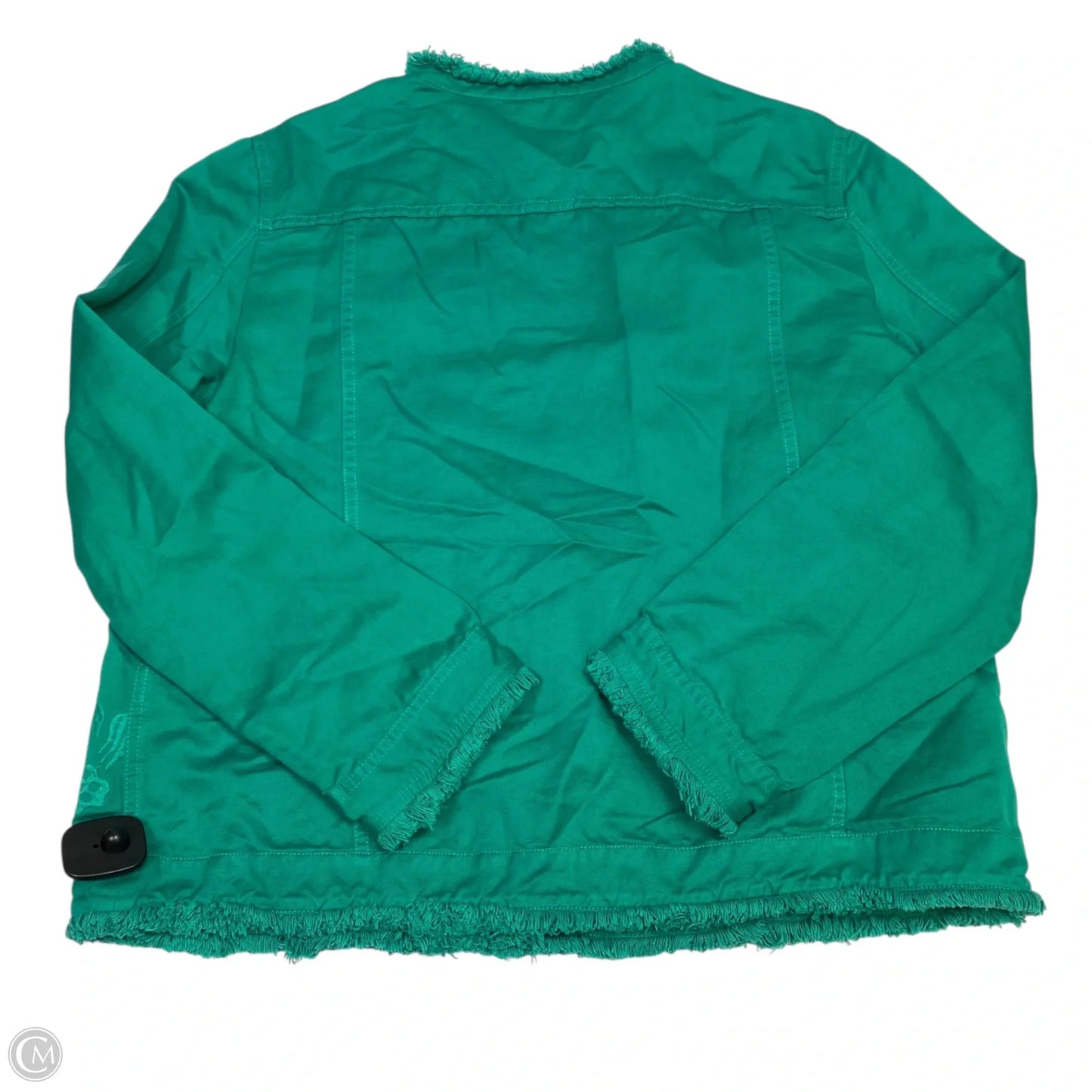 Jacket Other By Chicos In Green, Size: Xl