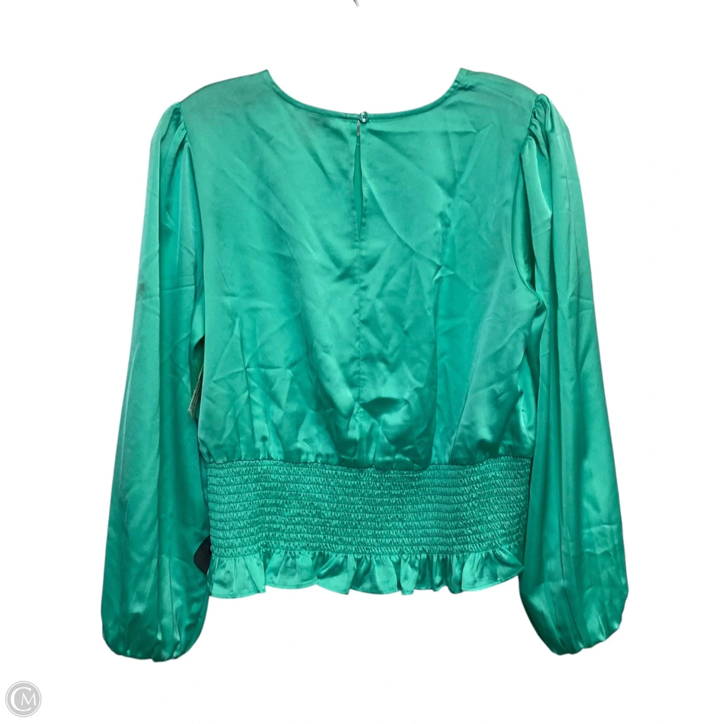 Top Long Sleeve By Ann Taylor In Green, Size: S