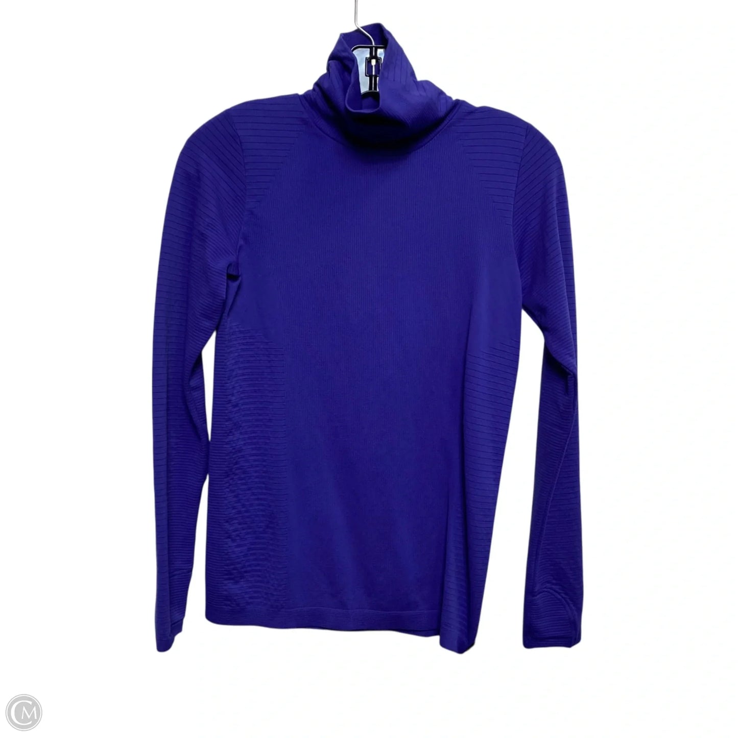 Athletic Top Long Sleeve Collar By Athleta In Purple, Size: S