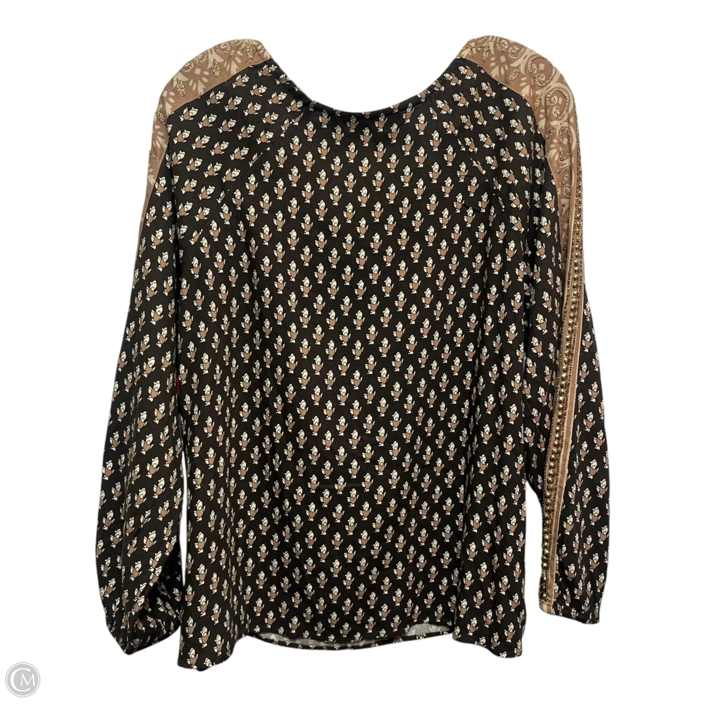 Top Long Sleeve By Soft Surroundings In Brown, Size: L