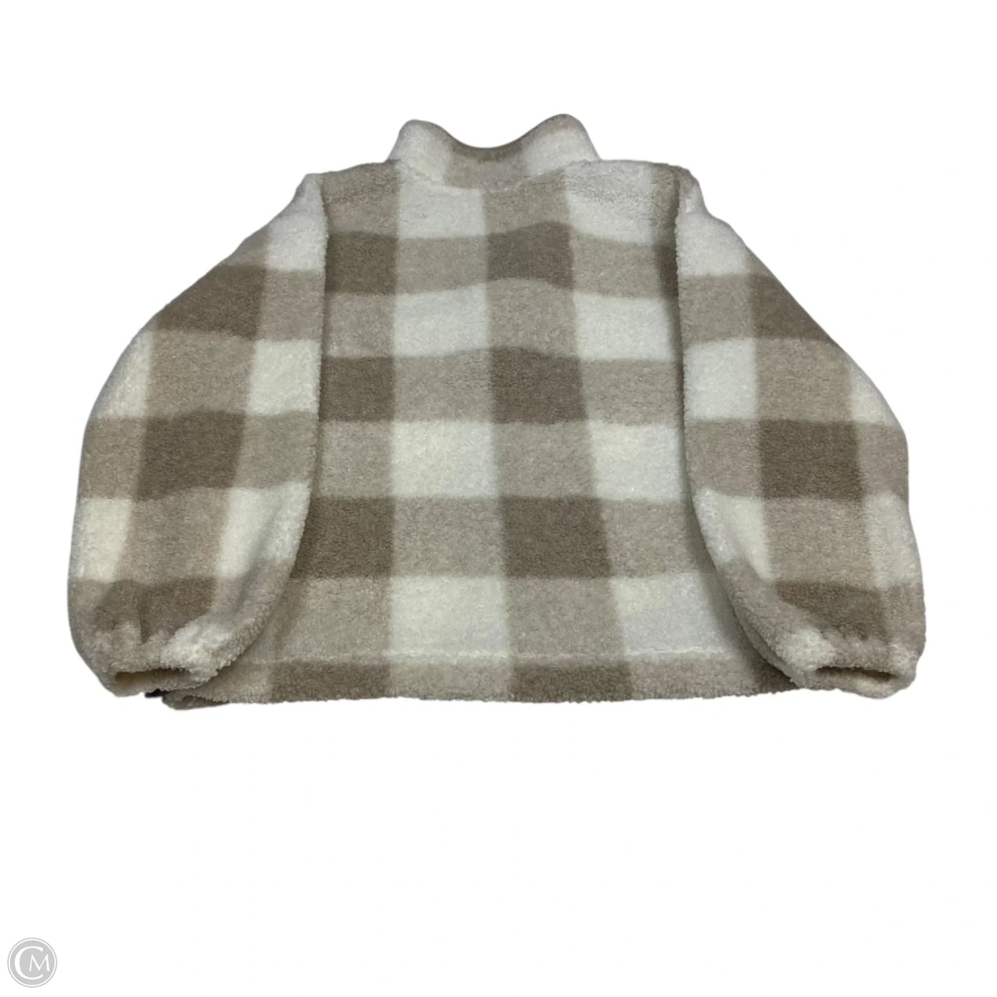Sweatshirt Collar By Loft In Cream & Tan, Size: Sp