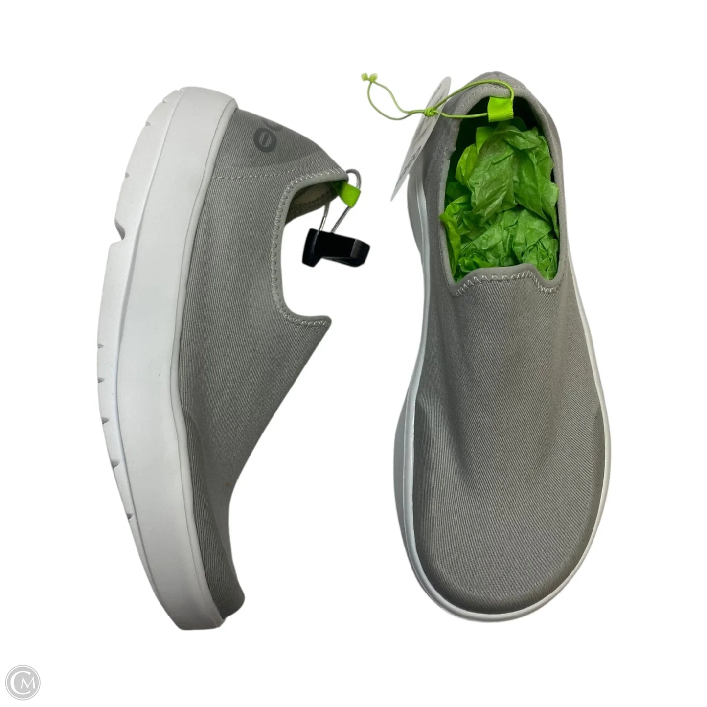 Shoes Flats By Oofos In Grey, Size: 9.5