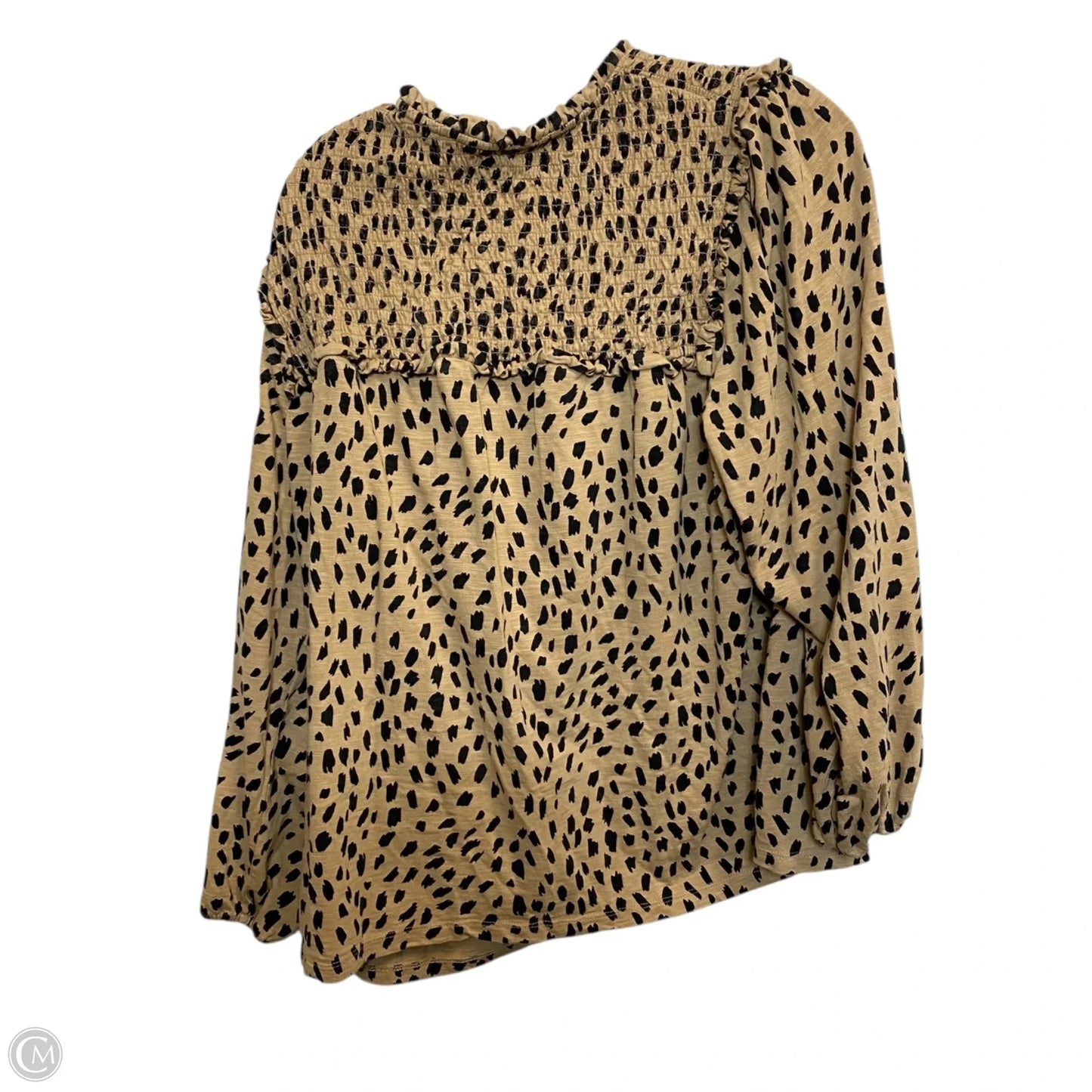 Top Long Sleeve By Crown And Ivy In Animal Print, Size: 2x