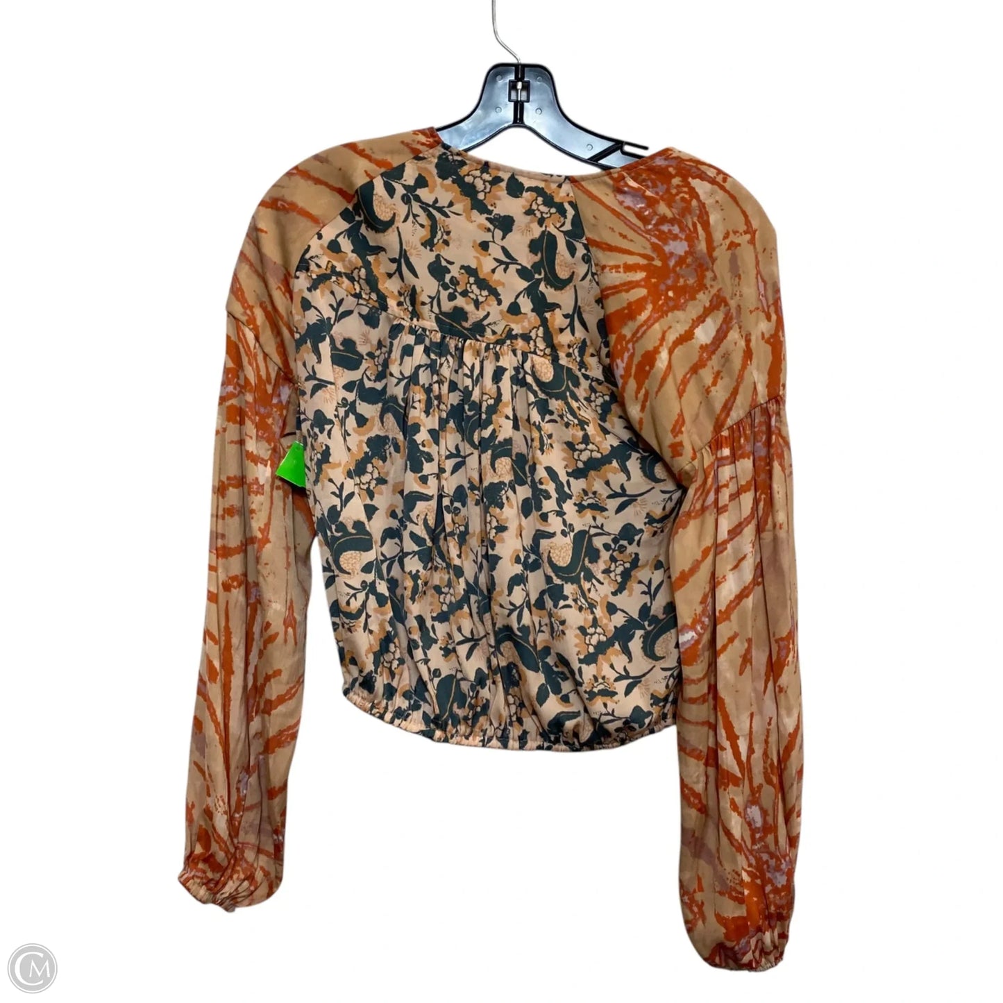 Top Long Sleeve By Free People In Orange, Size: Xs