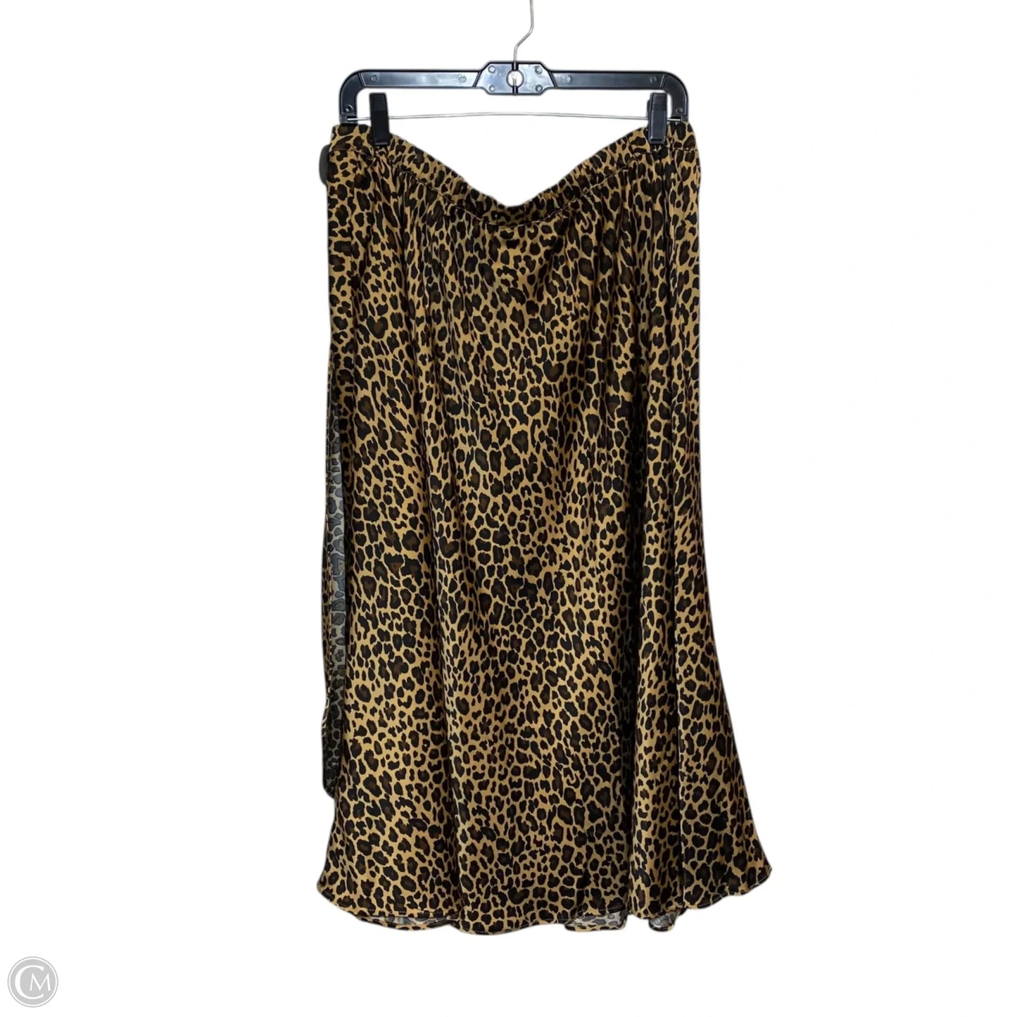 Skirt Midi By Crown And Ivy In Animal Print, Size: Xl