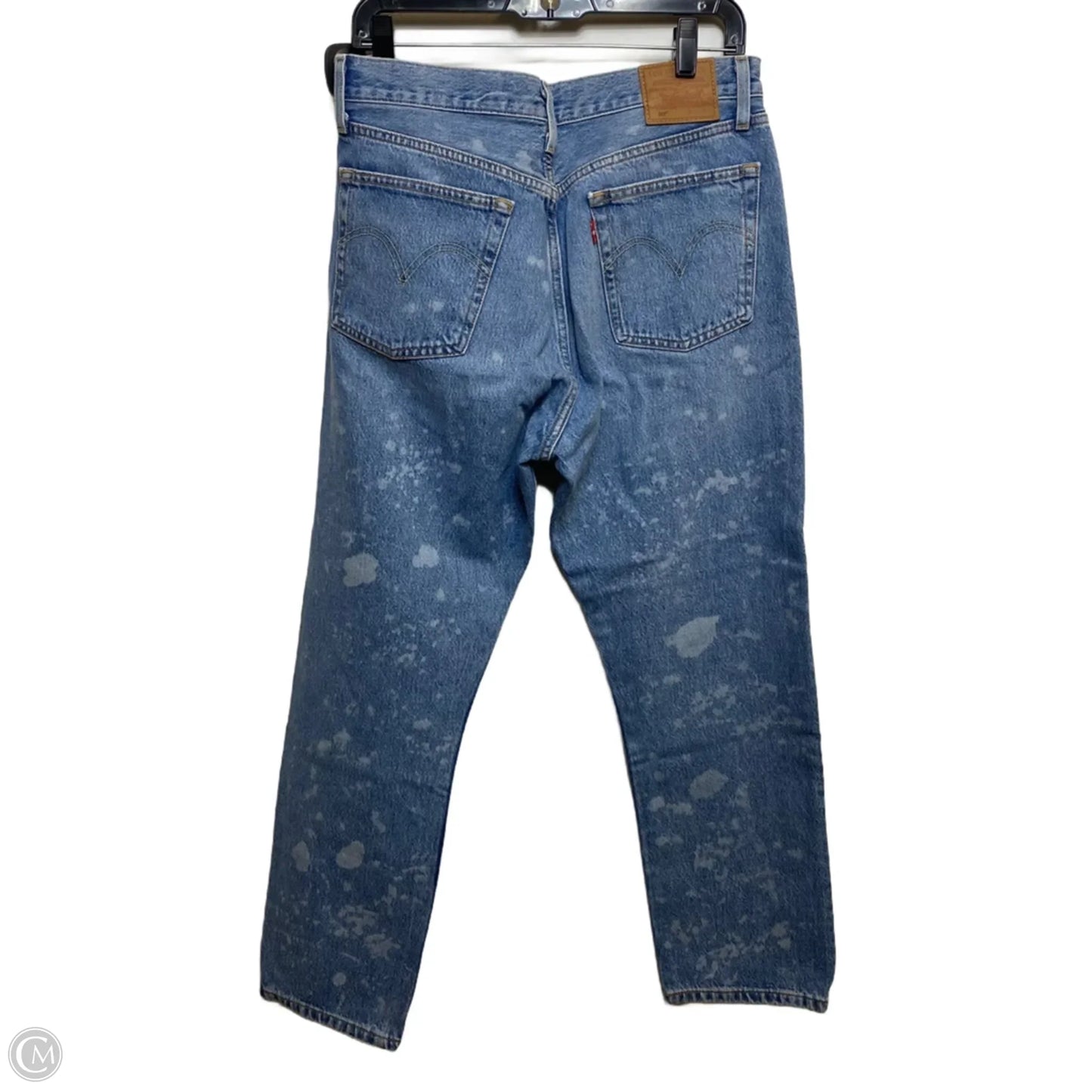 Jeans Straight By Levis In Blue Denim, Size: 10