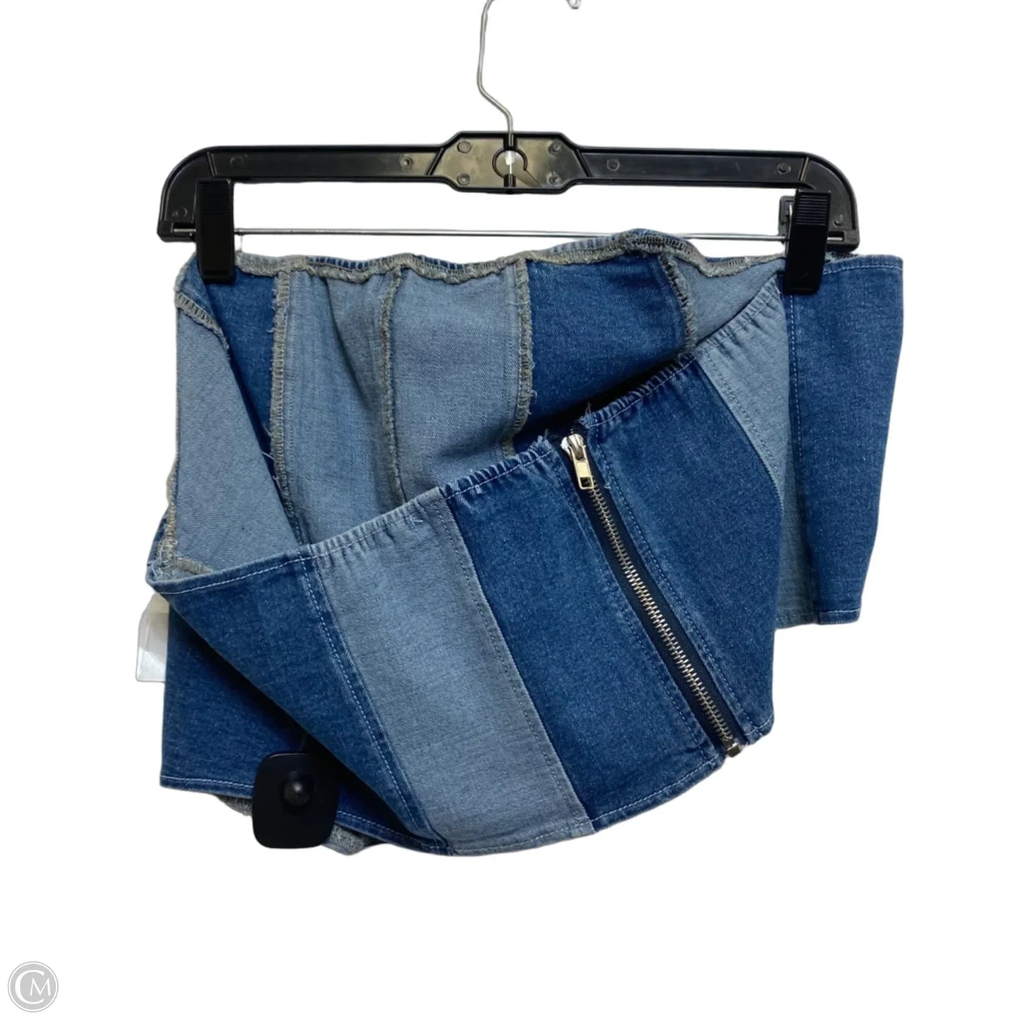 Top Sleeveless By Fashion Nova In Blue Denim, Size: 2x