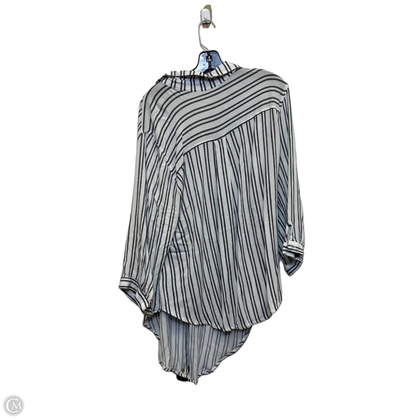 Top Long Sleeve By Vixbe In Black & White, Size: Xxl