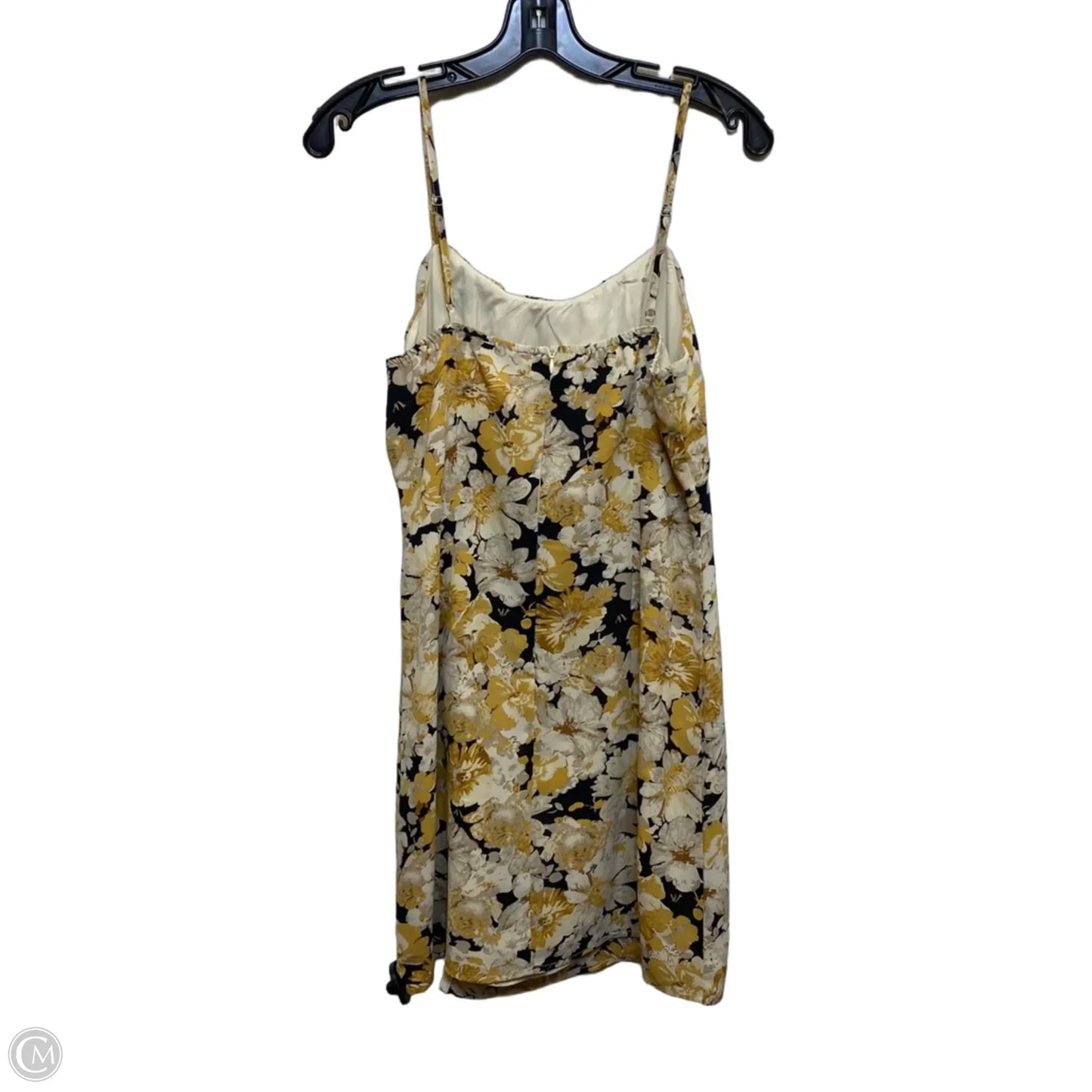 Dress Casual Short By Acoa In Black & Yellow, Size: M