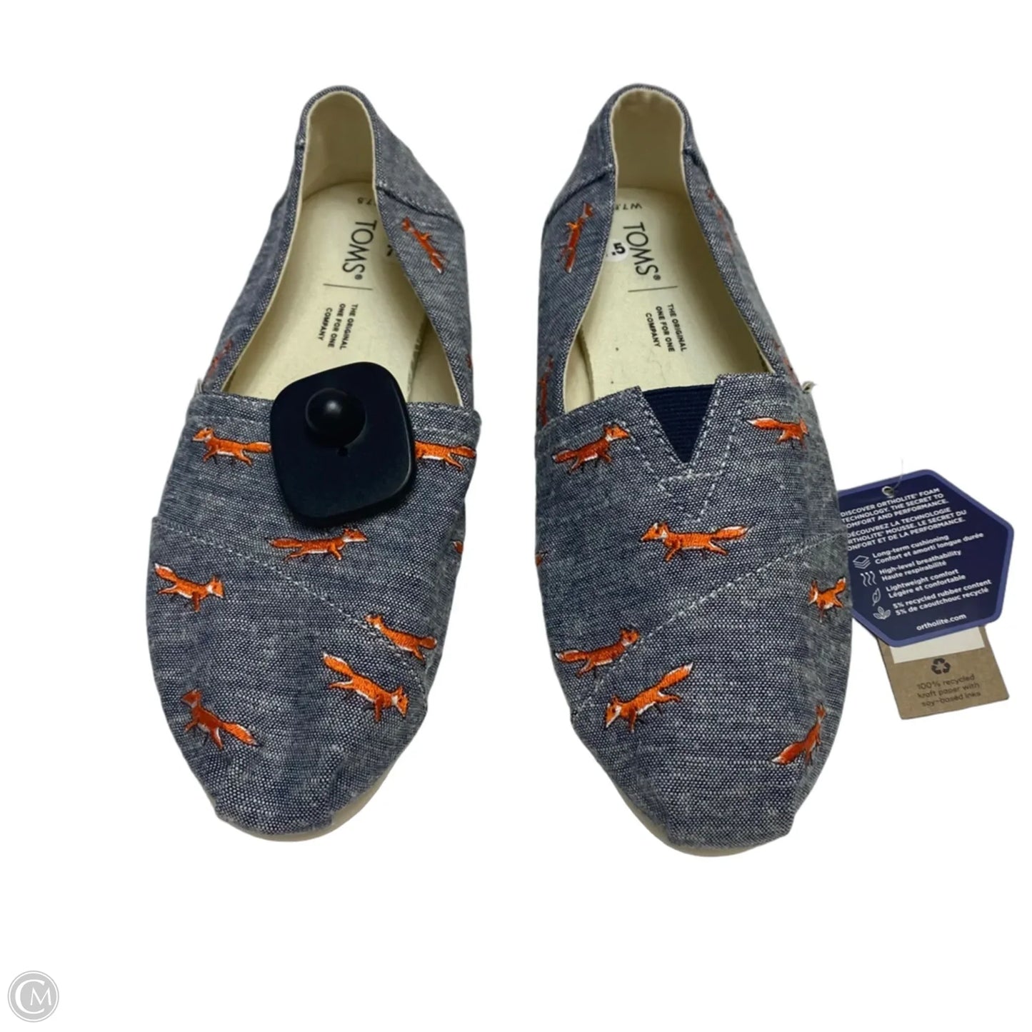 Shoes Sneakers By Toms In Blue & Orange, Size: 7.5