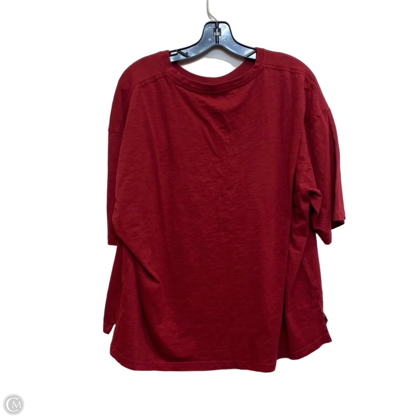 Top Short Sleeve By Pressbox In Red, Size: 2x