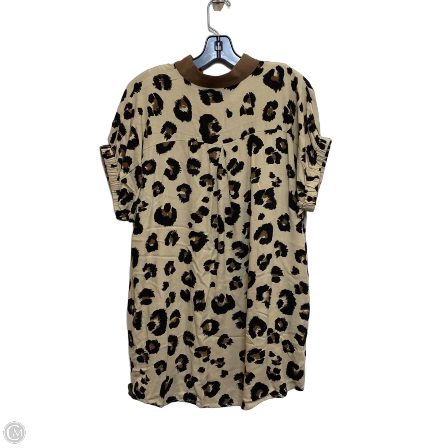 Tunic Short Sleeve By Entro In Animal Print, Size: S