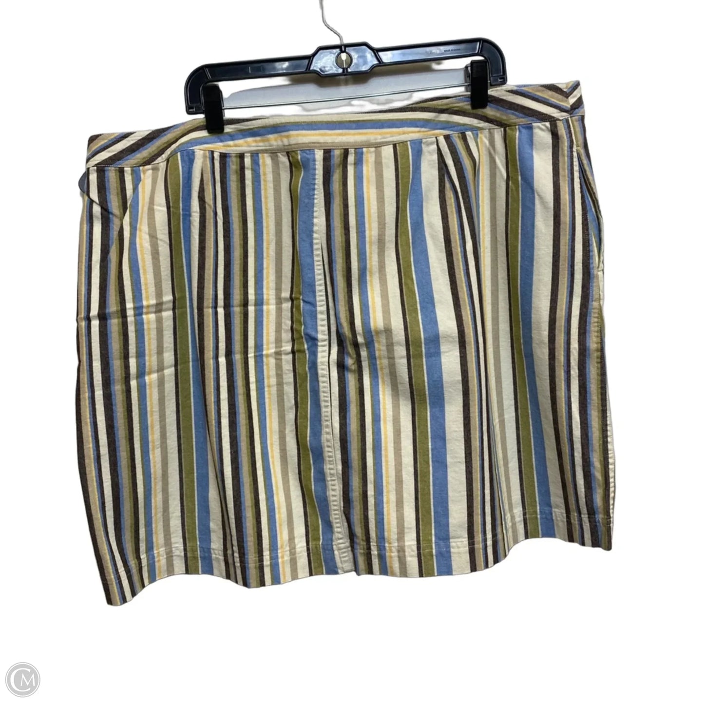 Skort By Cj Banks In Blue & Brown, Size: 3x