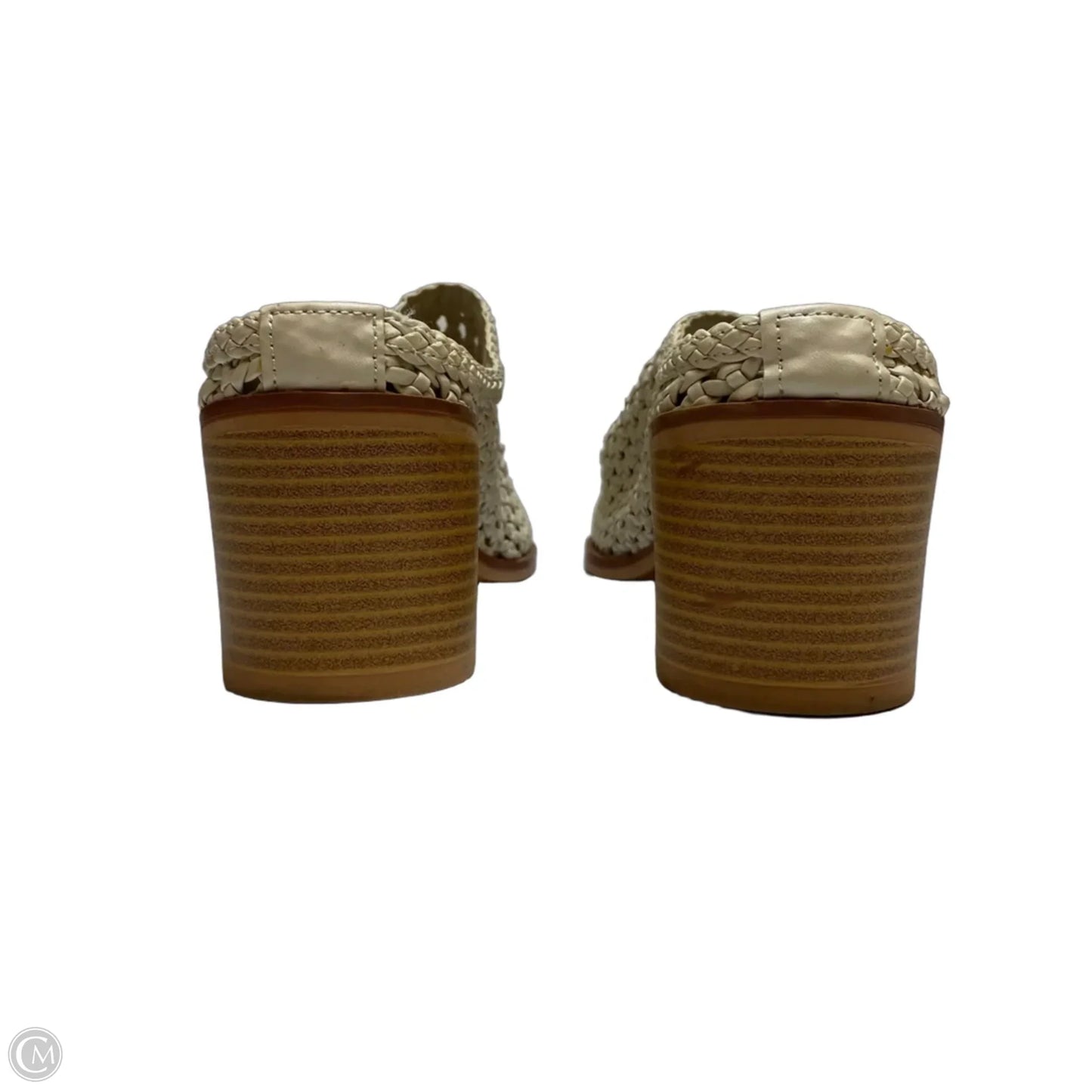 Shoes Heels Block By Time And Tru In Cream, Size: 7.5