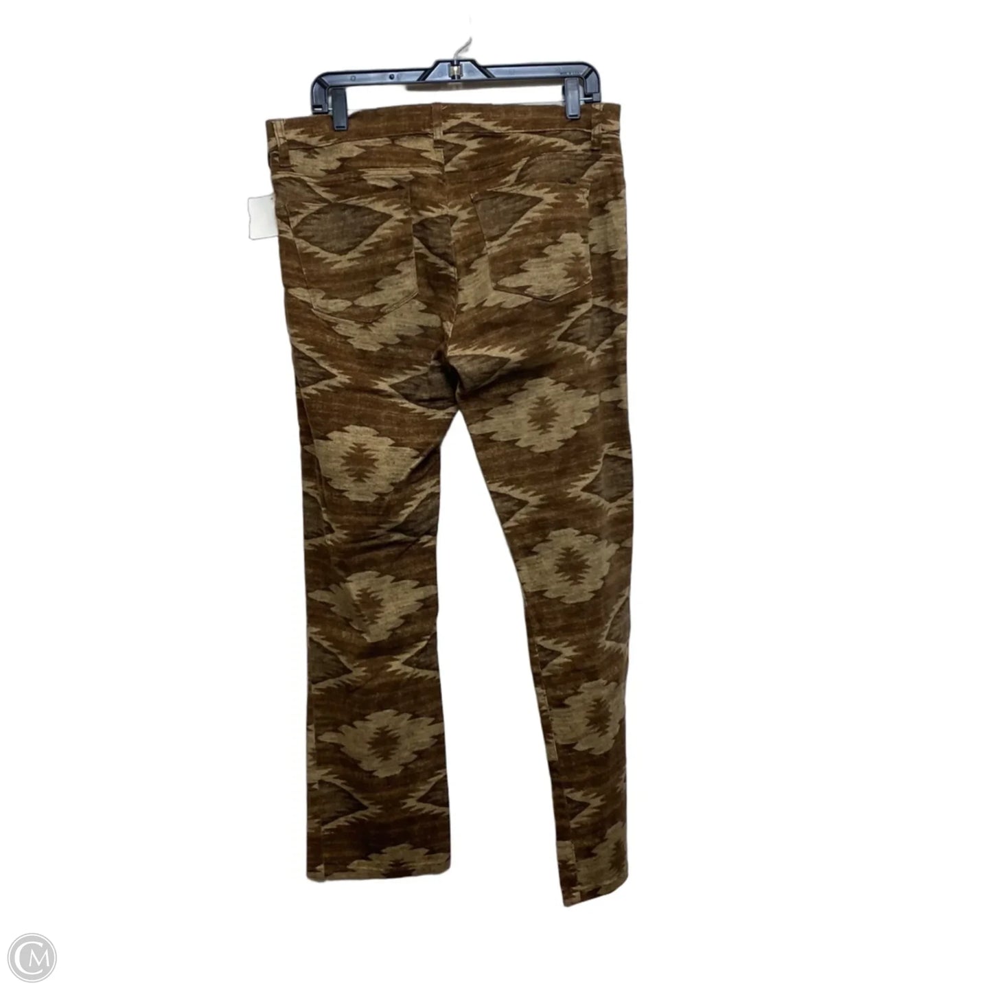 Jeans Straight By Lauren By Ralph Lauren In Brown Denim, Size: 12