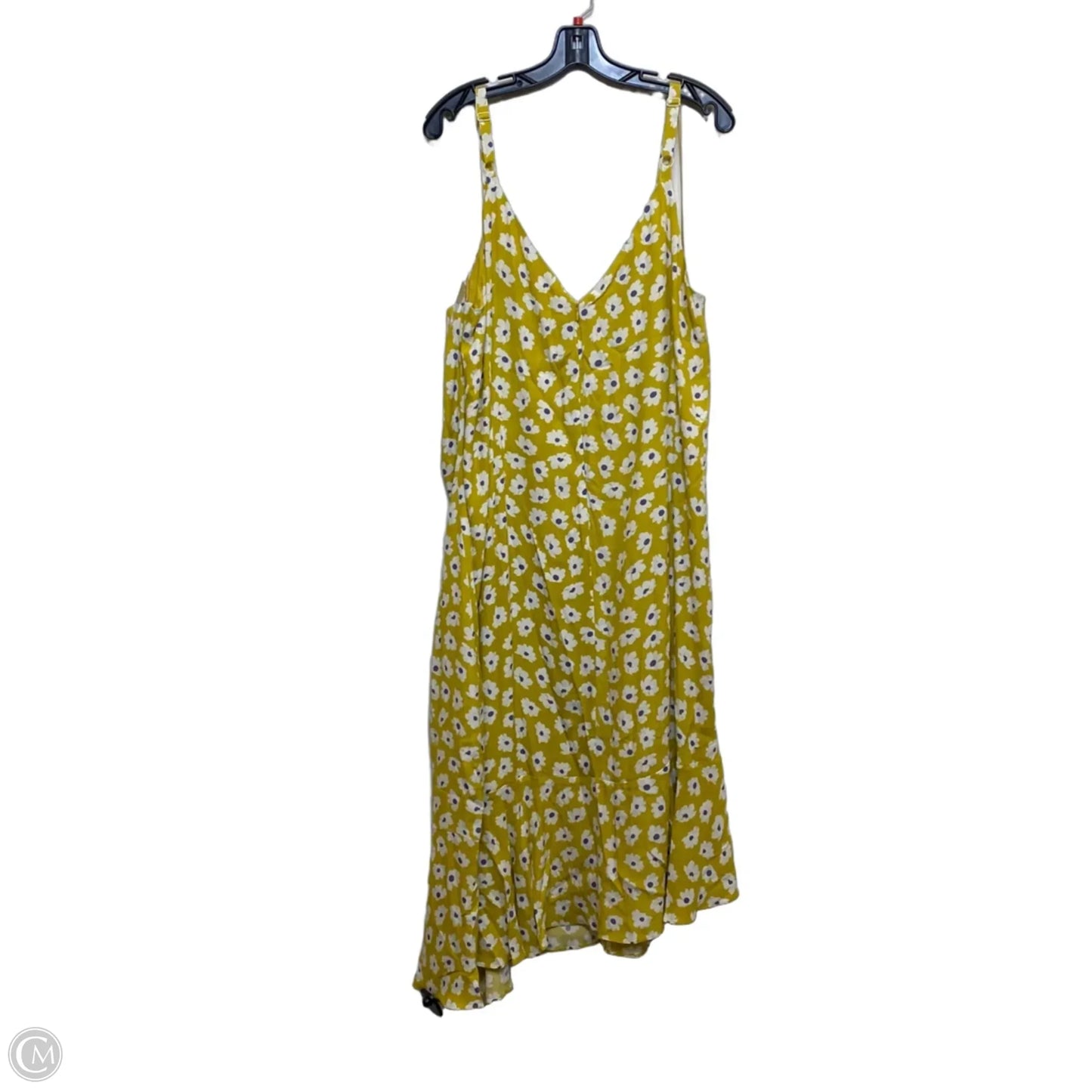 Dress Casual Short By Sugar Lips In Yellow, Size: 3x
