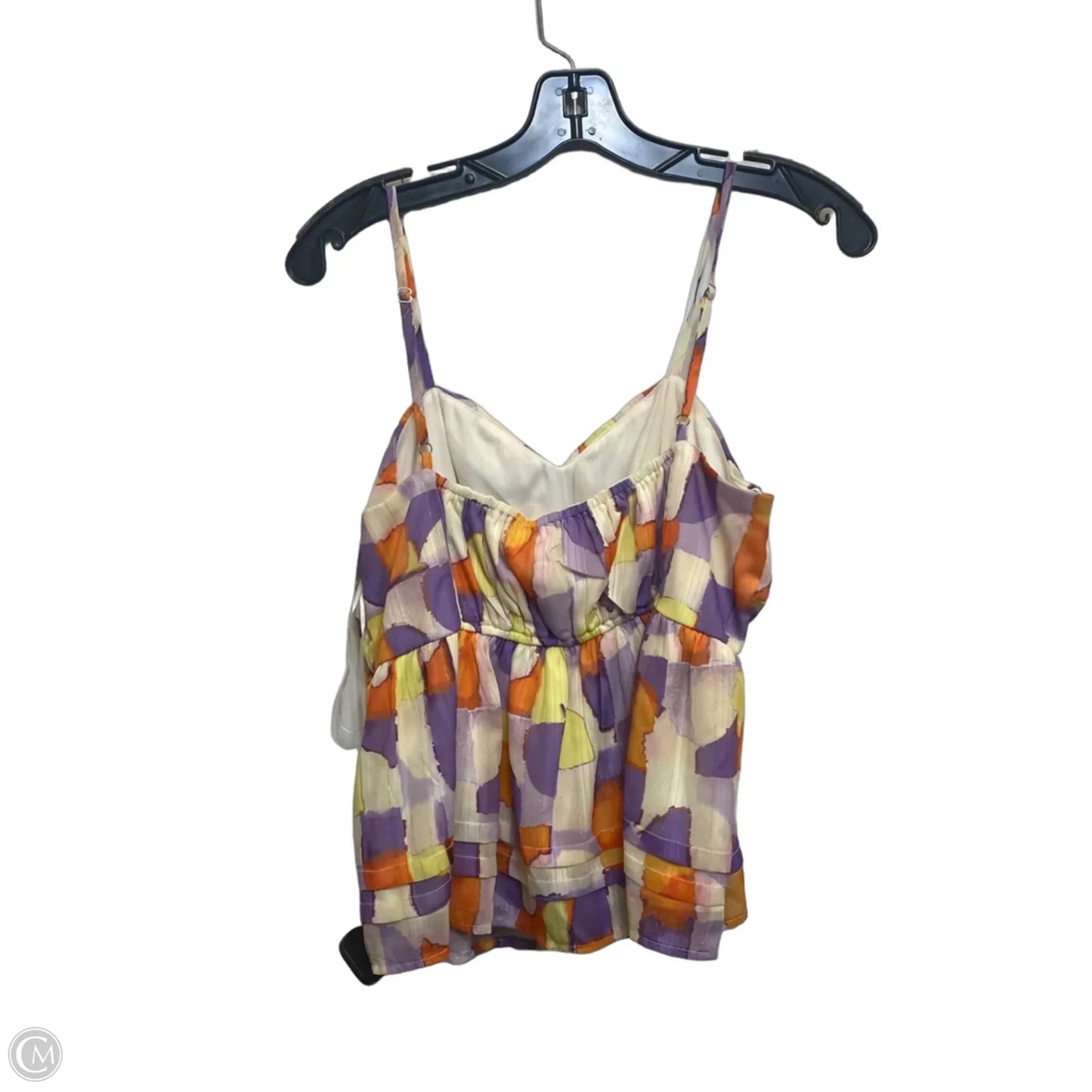 Top Sleeveless By Clothes Mentor In Orange & Purple, Size: L
