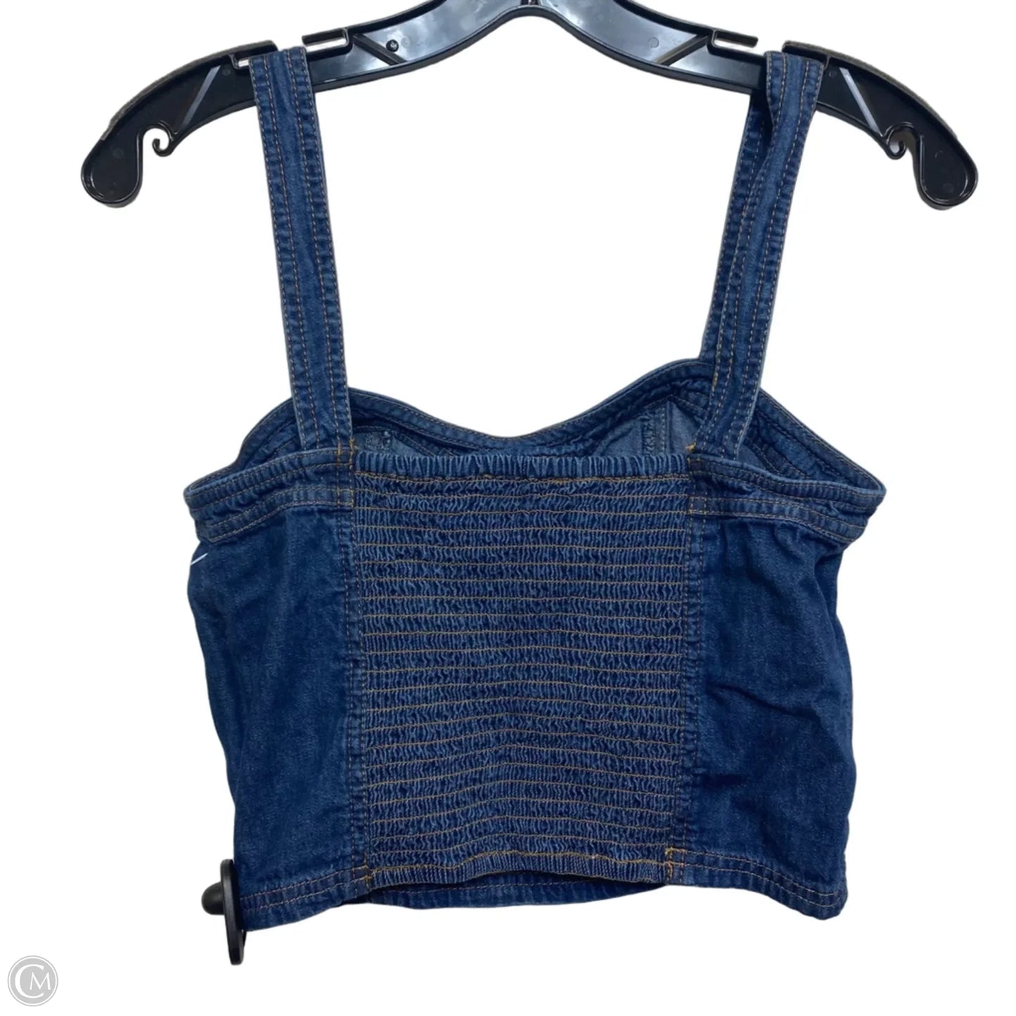 Top Sleeveless By Loft In Blue Denim, Size: 4