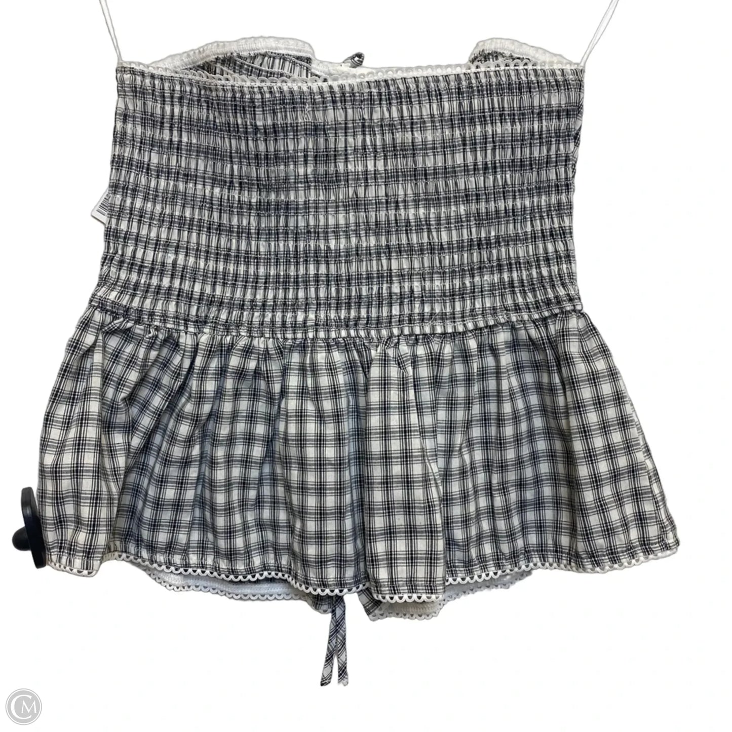 Top Sleeveless By Cotton Candy In Black & White, Size: M