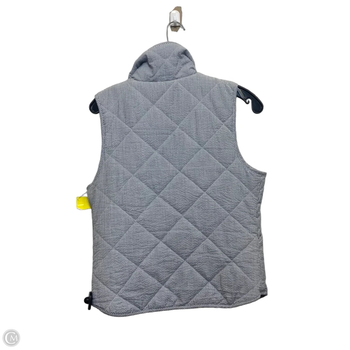 Vest Puffer & Quilted By Peach Love Cream California In Blue & White, Size: S