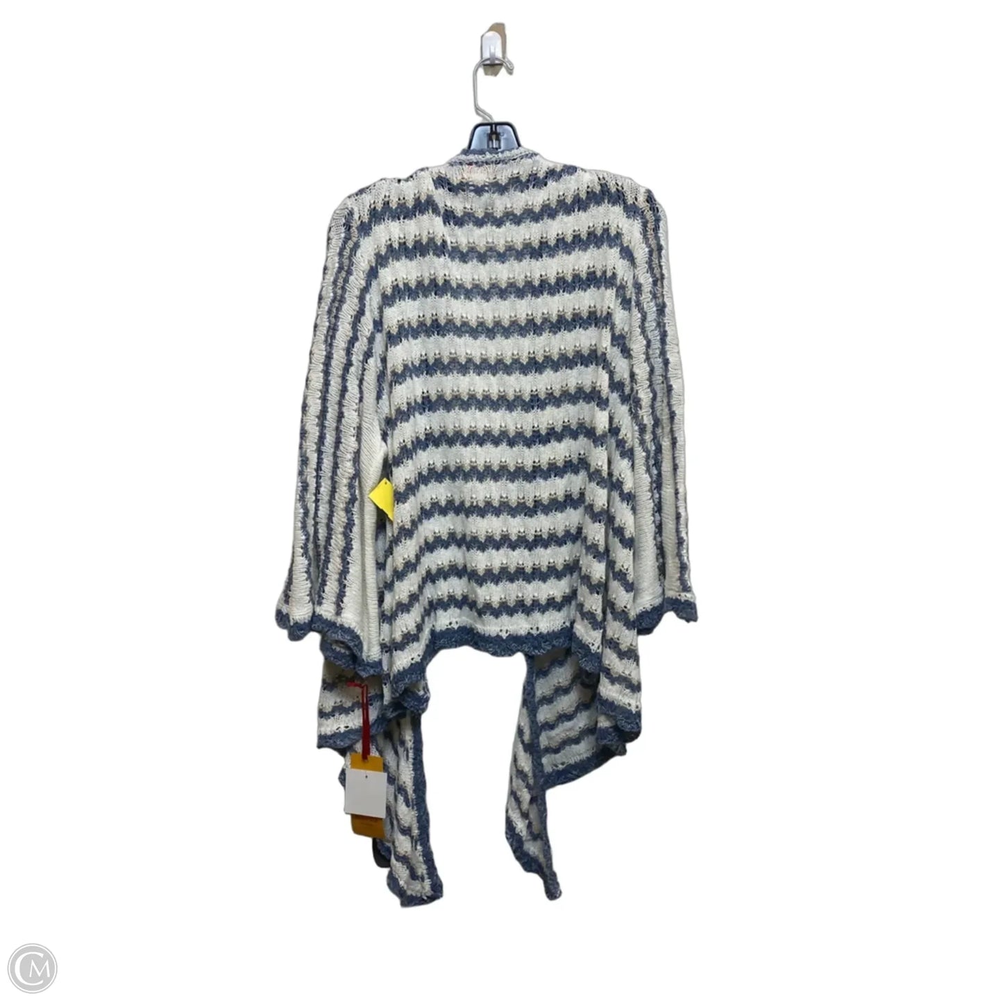 Cardigan By Ruby Rd In Blue & Cream, Size: 3x
