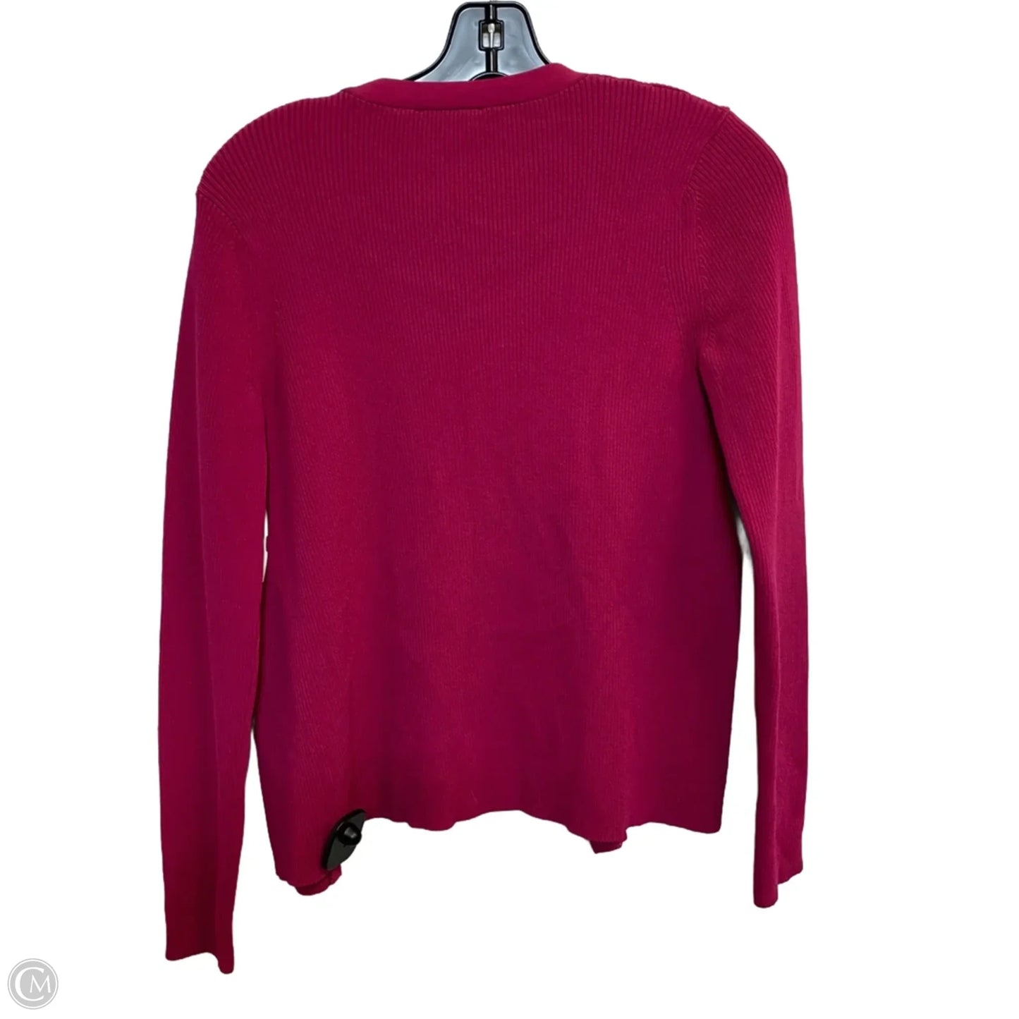 Cardigan By Tahari By Arthur Levine In Pink, Size: M