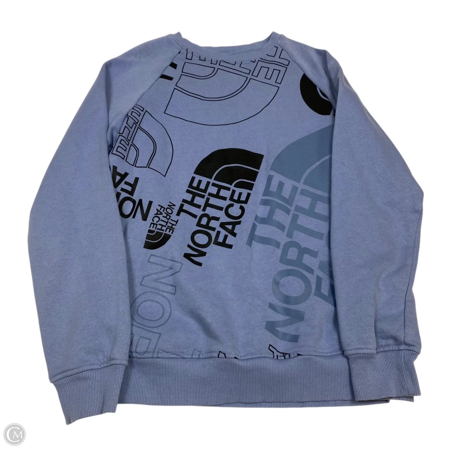Sweatshirt Crewneck By The North Face In Blue & Brown, Size: M