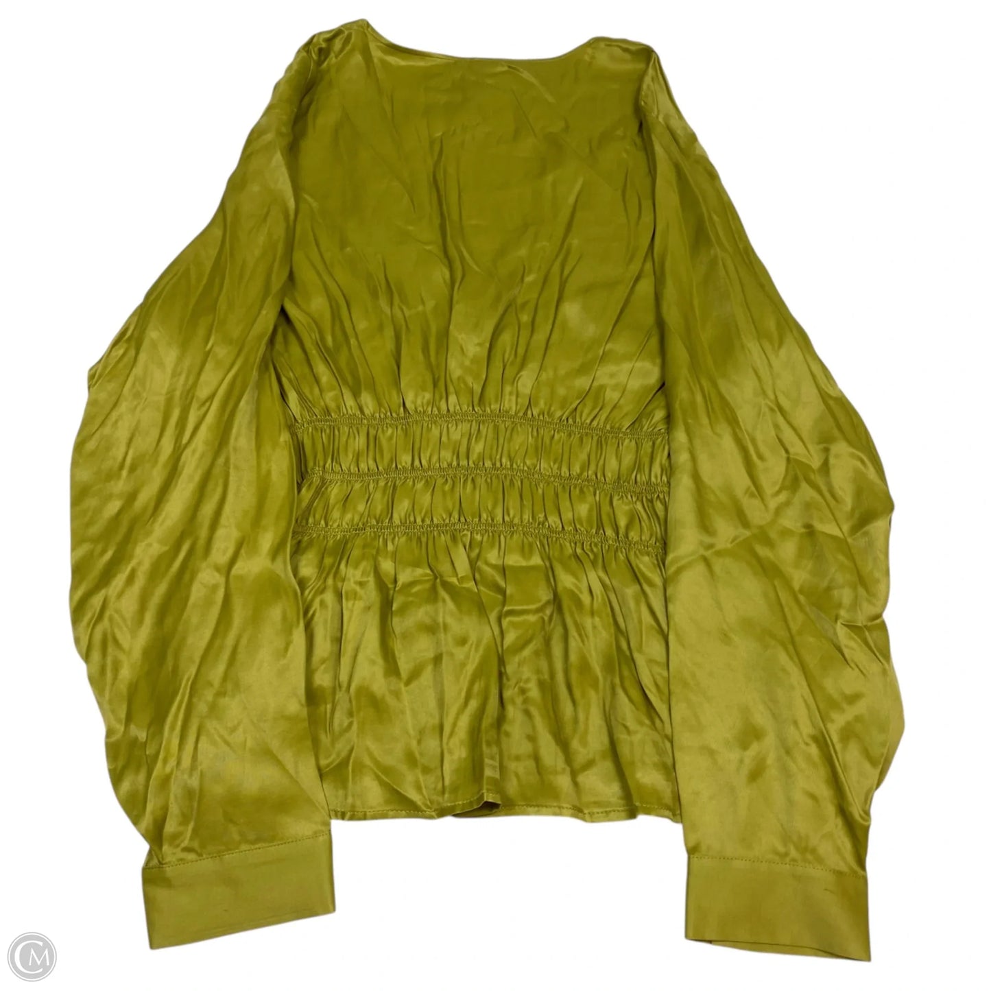 Top Long Sleeve By Anthropologie In Green, Size: M