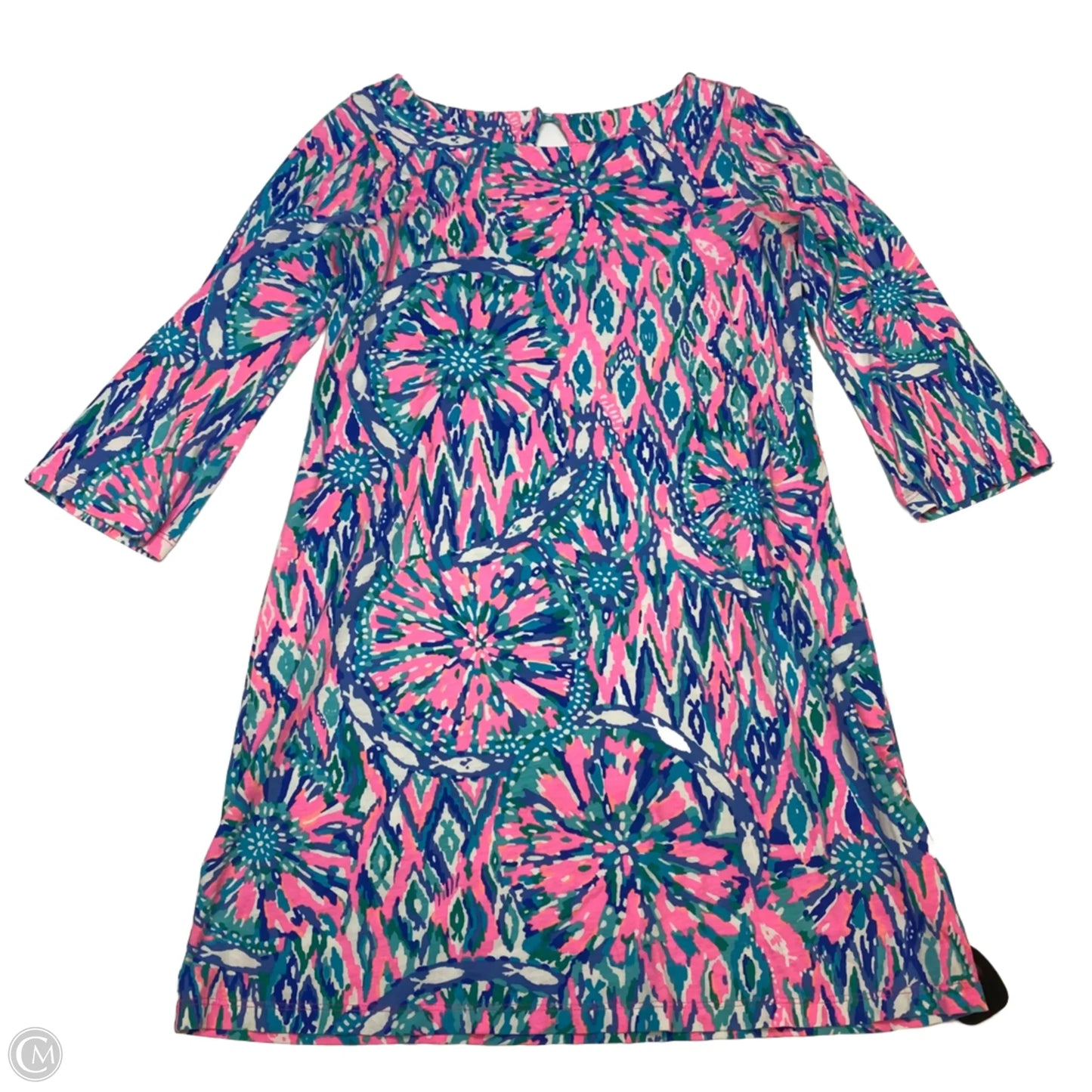 Dress Designer By Lilly Pulitzer In Blue & Pink, Size: S